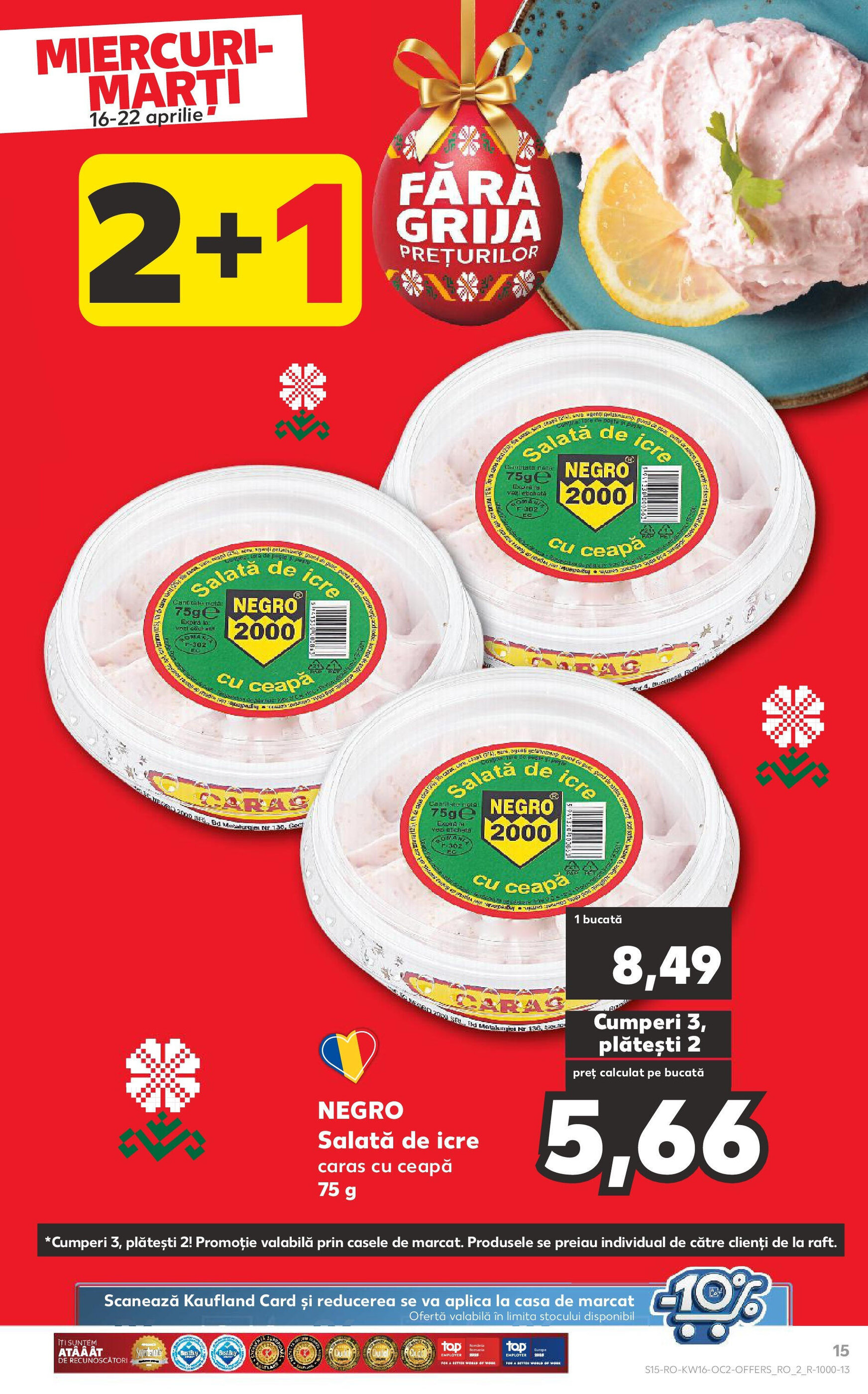 Catalog Kaufland săptămâna 16 - 16-04-2025