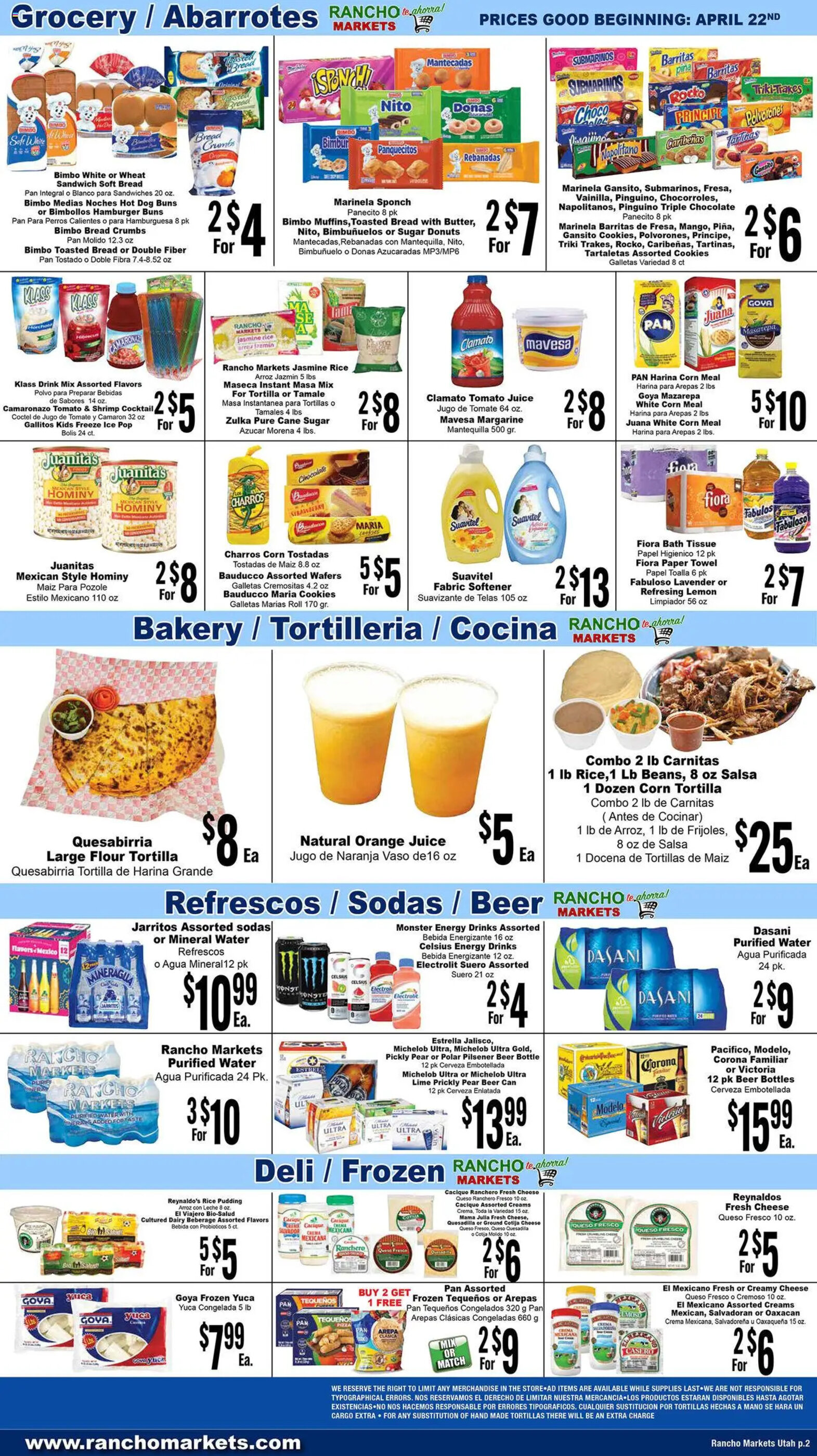 Rancho Markets Weekly Ad week 17 - 22-04-2025
