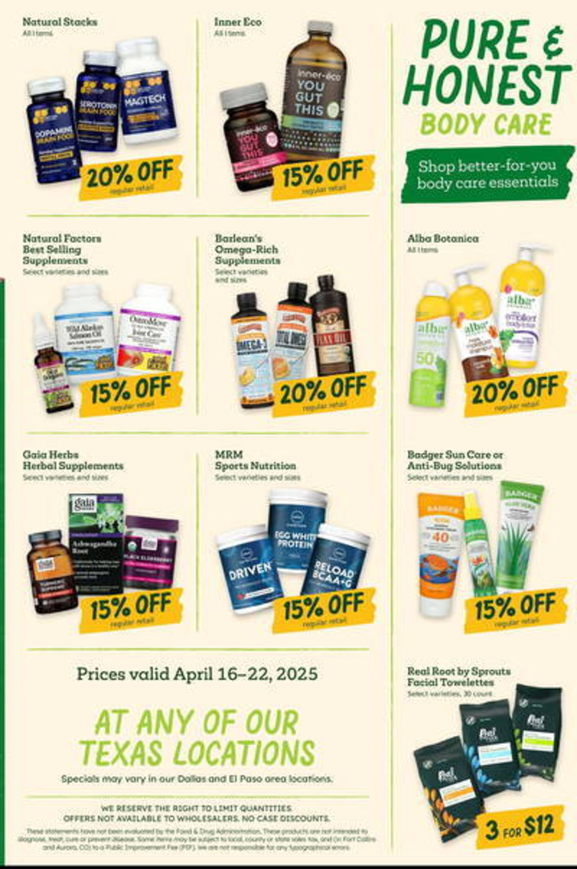 Sprouts Farmers Market Weekly Ad week 16 - 16-04-2025
