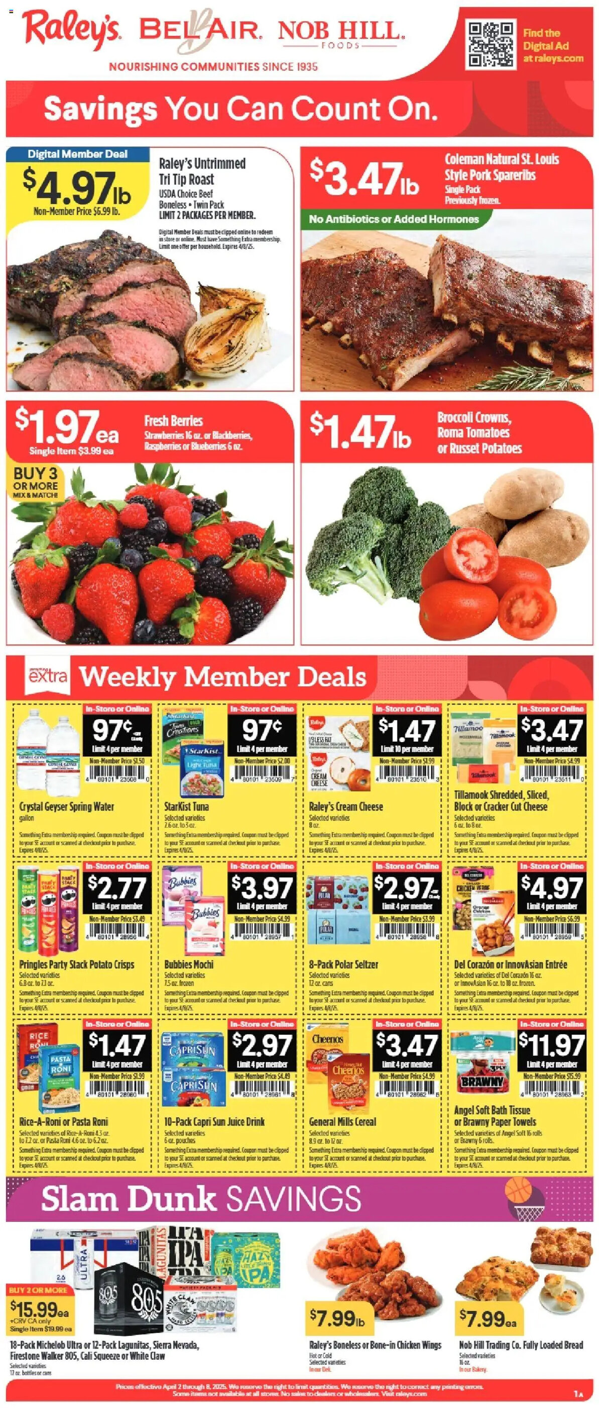 Raley's Weekly Ad week 14 - 02-04-2025