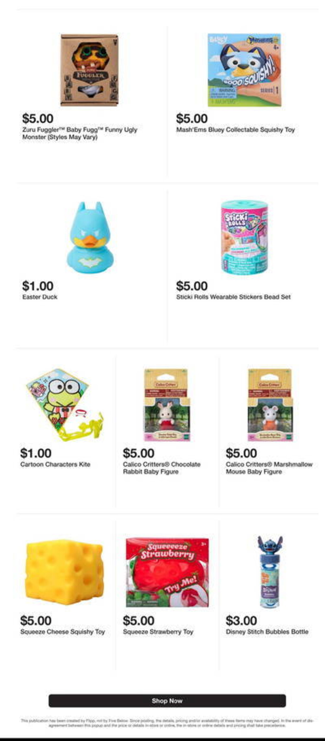 Five Below Weekly Ad week 12 - 18-03-2025