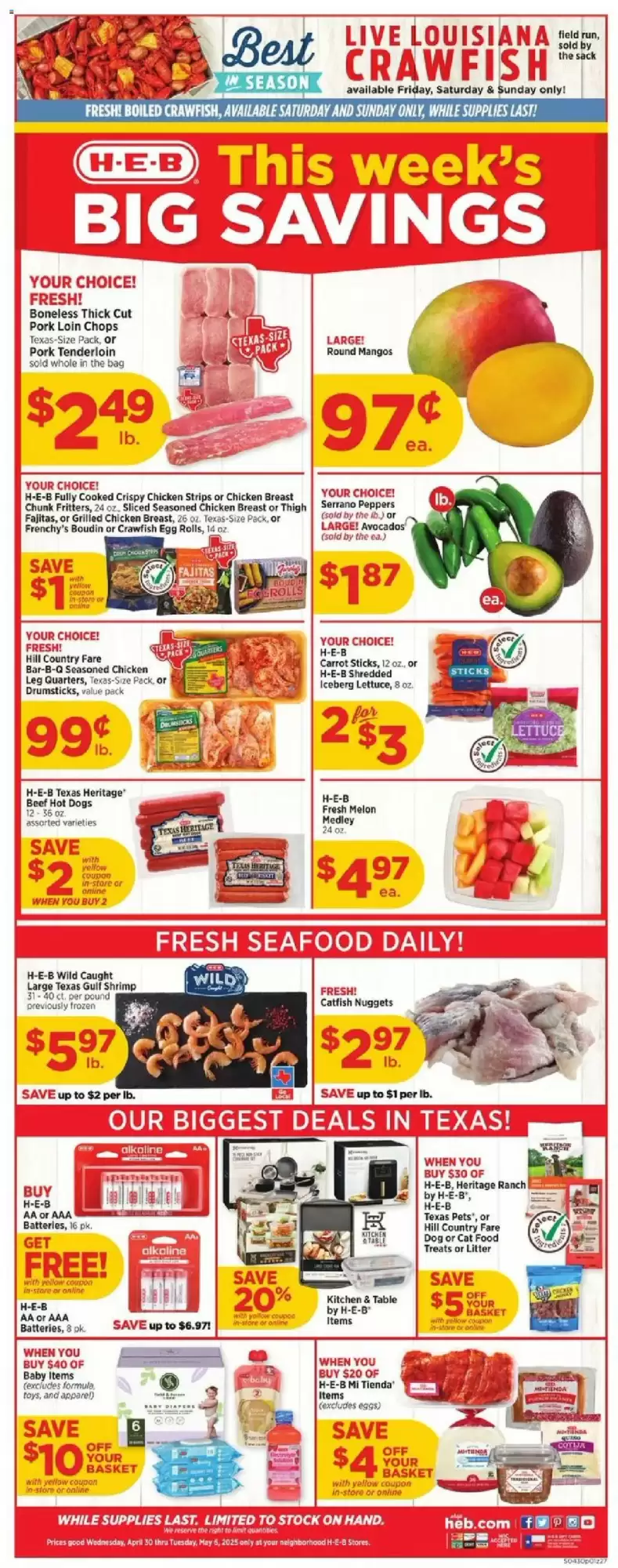 H-E-B Weekly Ad week 18 - 30-04-2025 (H-E-B 30-04-2025 06-05-2025) | 1