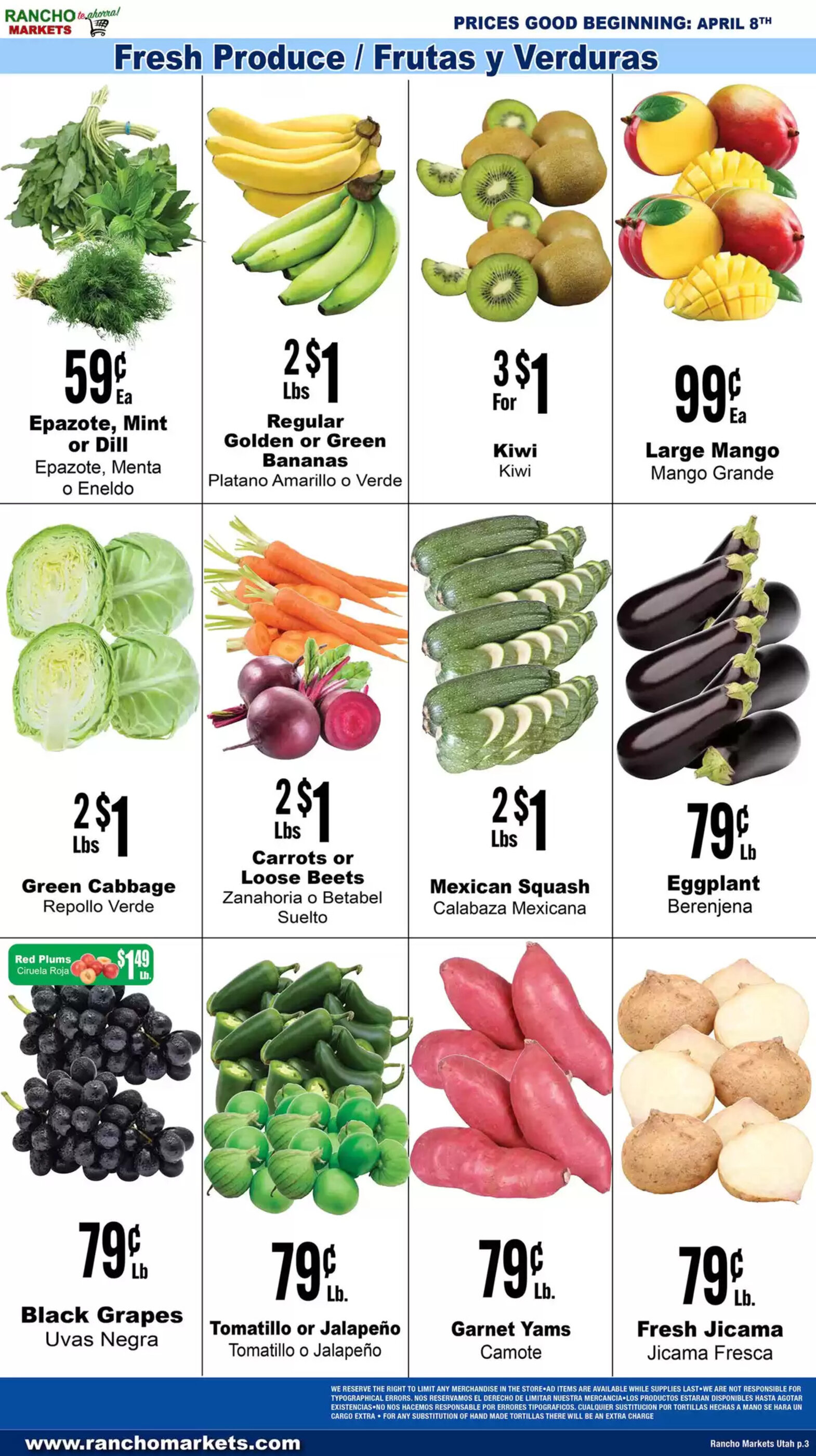 Rancho Markets Weekly Ad week 15 - 08-04-2025