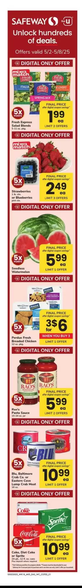 Safeway Weekly Ad week 18 - 02-05-2025