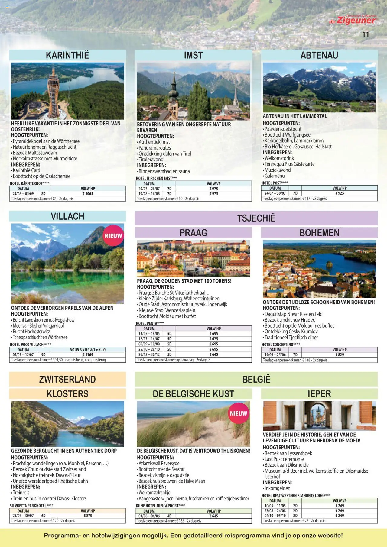 De Zigeuner folder van Zommer 2025 Folder / Publicité