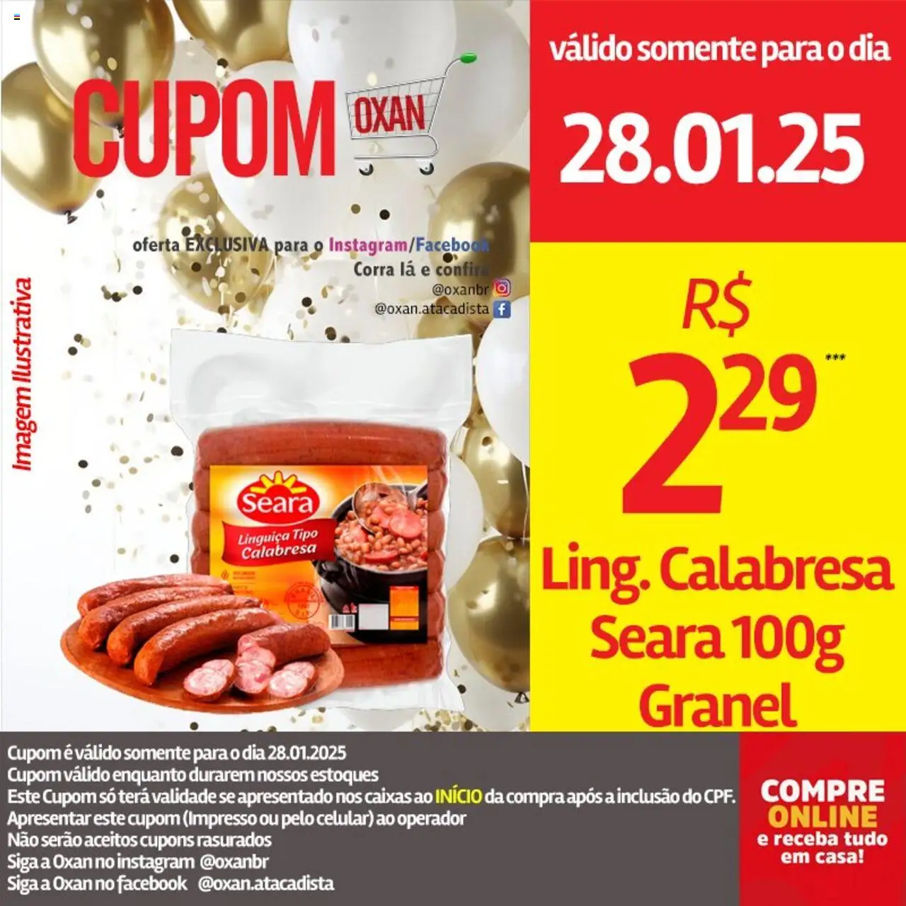 Oxan Atacadista folheto a partir de 28/01/2025 Ofertas da semana (2025-01-28 - 2025-01-28)