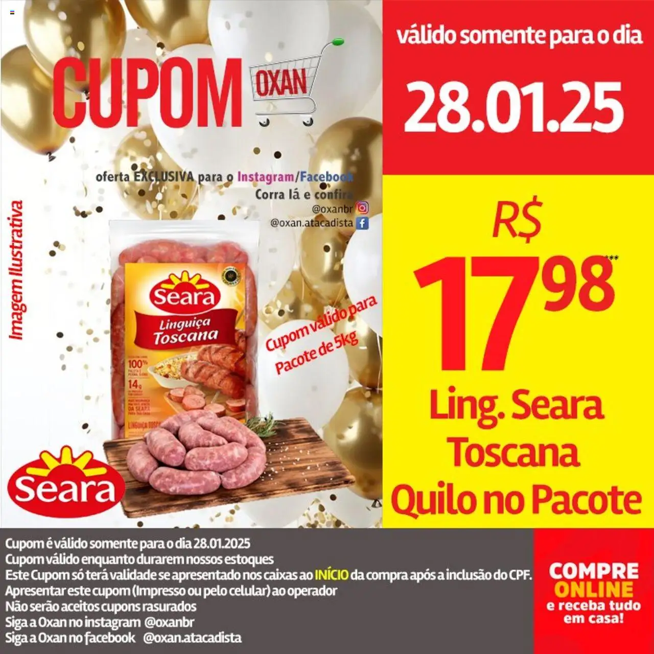 Oxan Atacadista folheto a partir de 28/01/2025 Ofertas da semana (2025-01-28 - 2025-01-28)