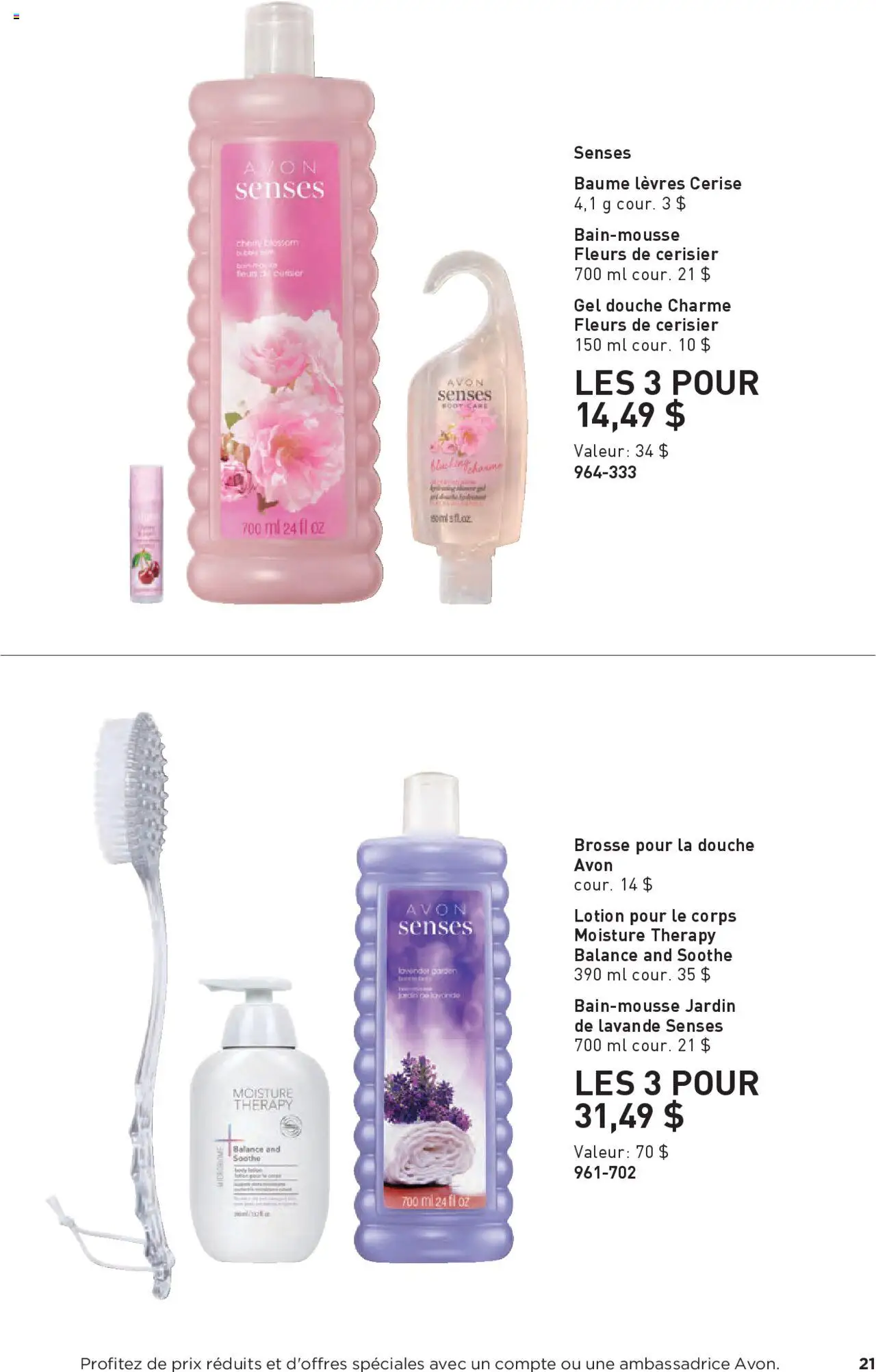 Avon flyer from Imprimé Achats futés Nouvel An éclat!