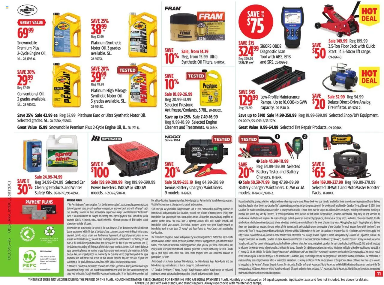 Canadian Tire flyer from Weekly flyer / circulaire