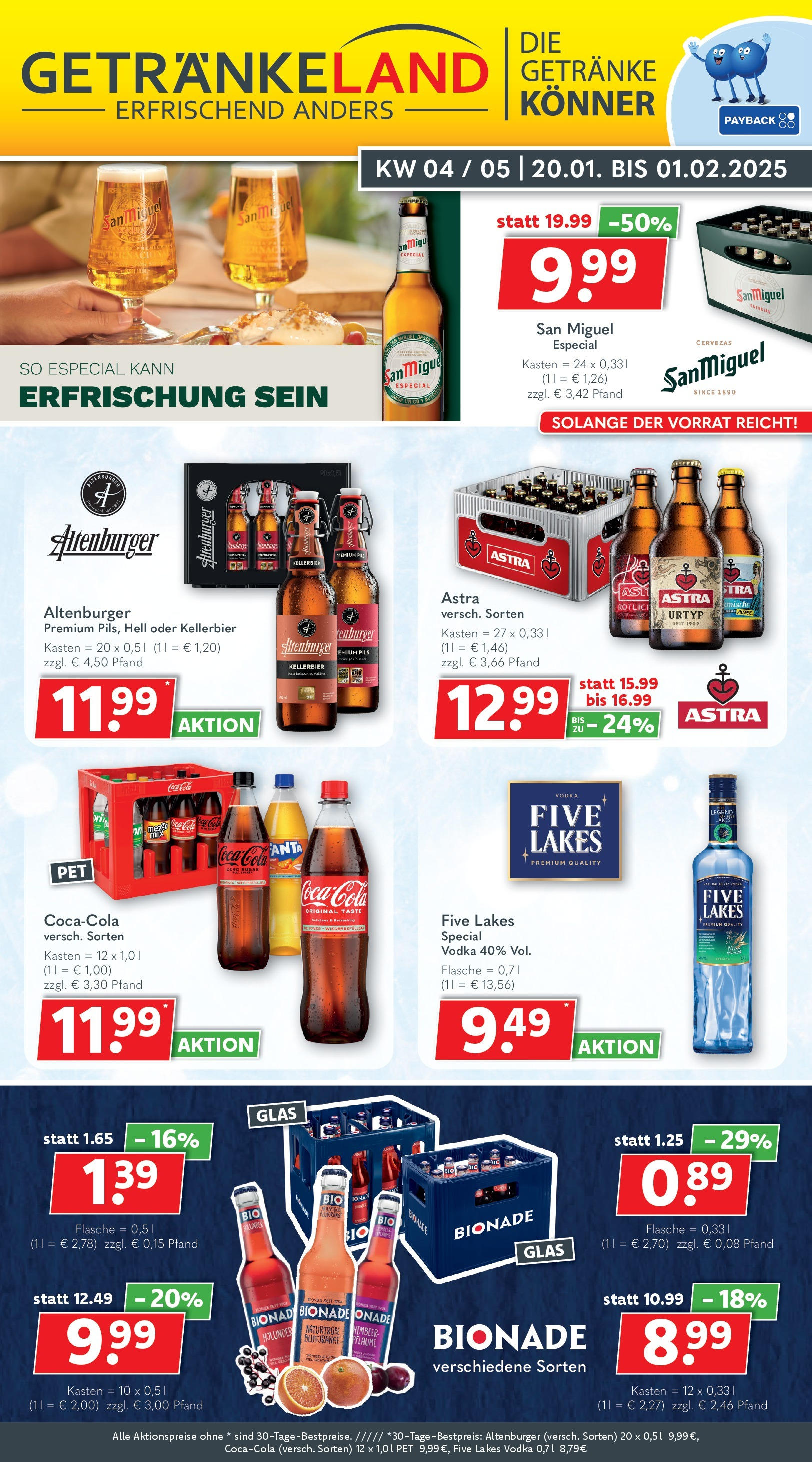 Getränkeland prospekt seit 20.01.2025 Ahrensburg, Brückenstr. 1