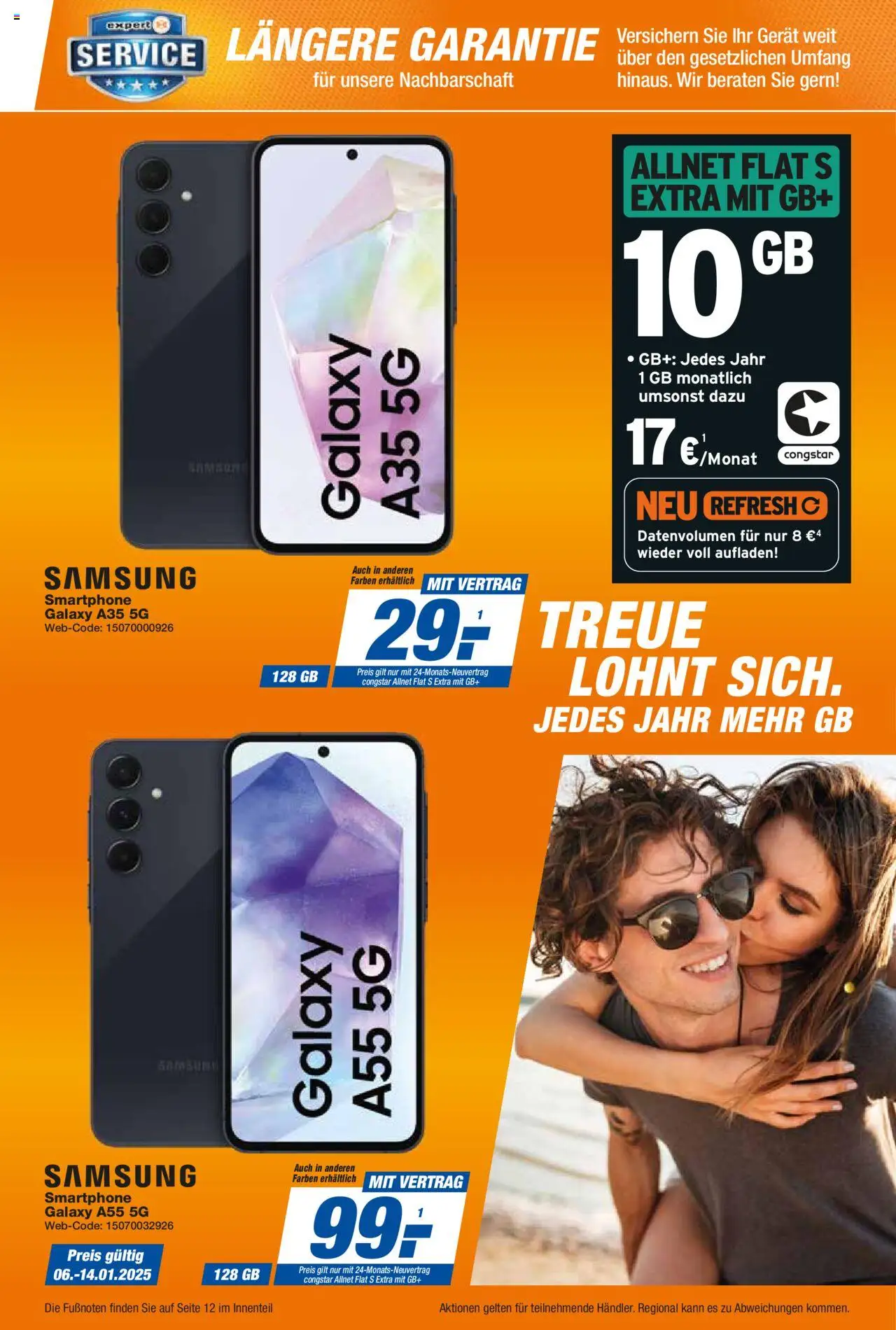 Expert prospekt seit 01.01.2025 Smarthphone Highlights im Januar