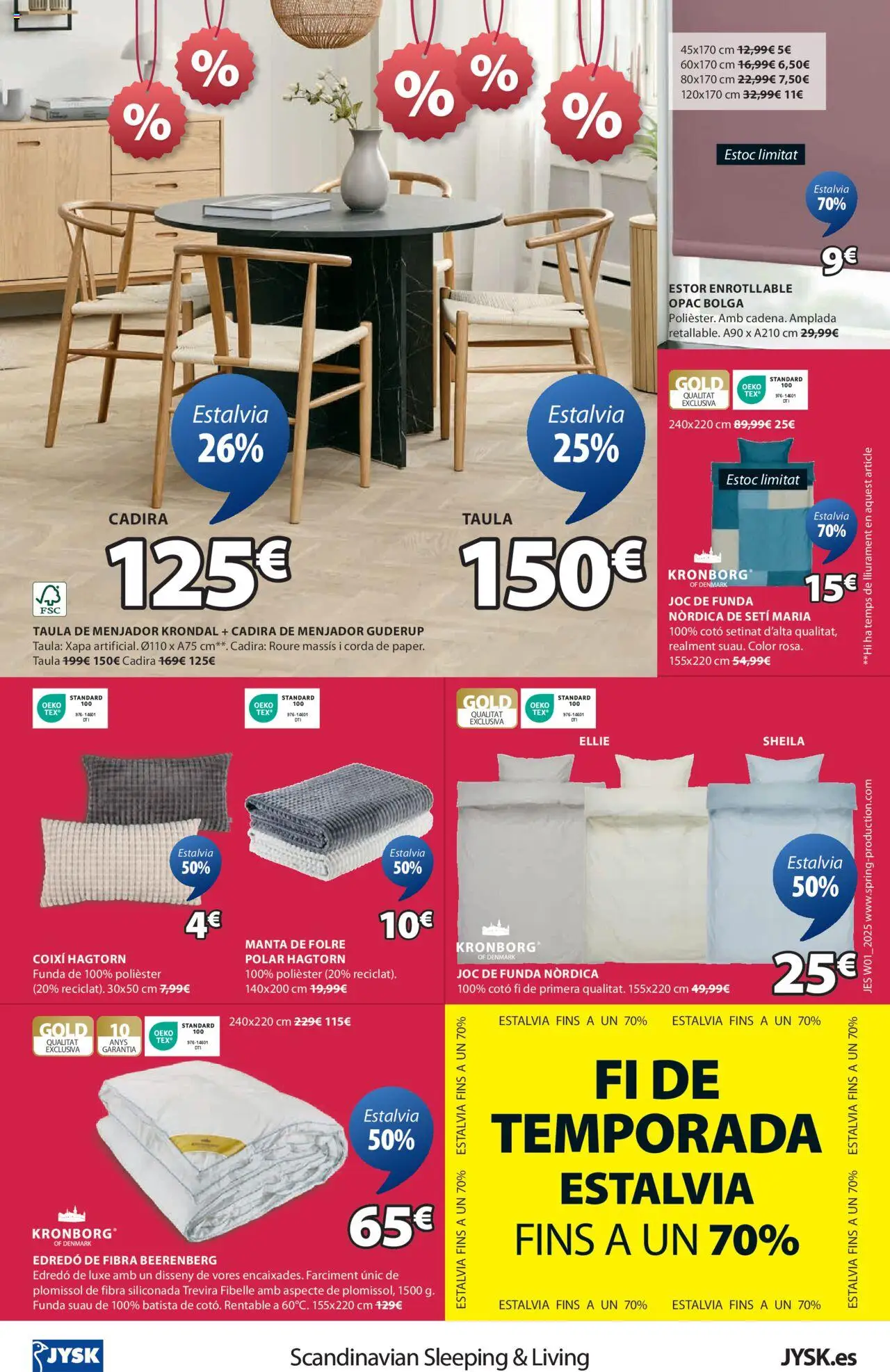 JYSK oferta desde 02/01/2025 Grans ofertes