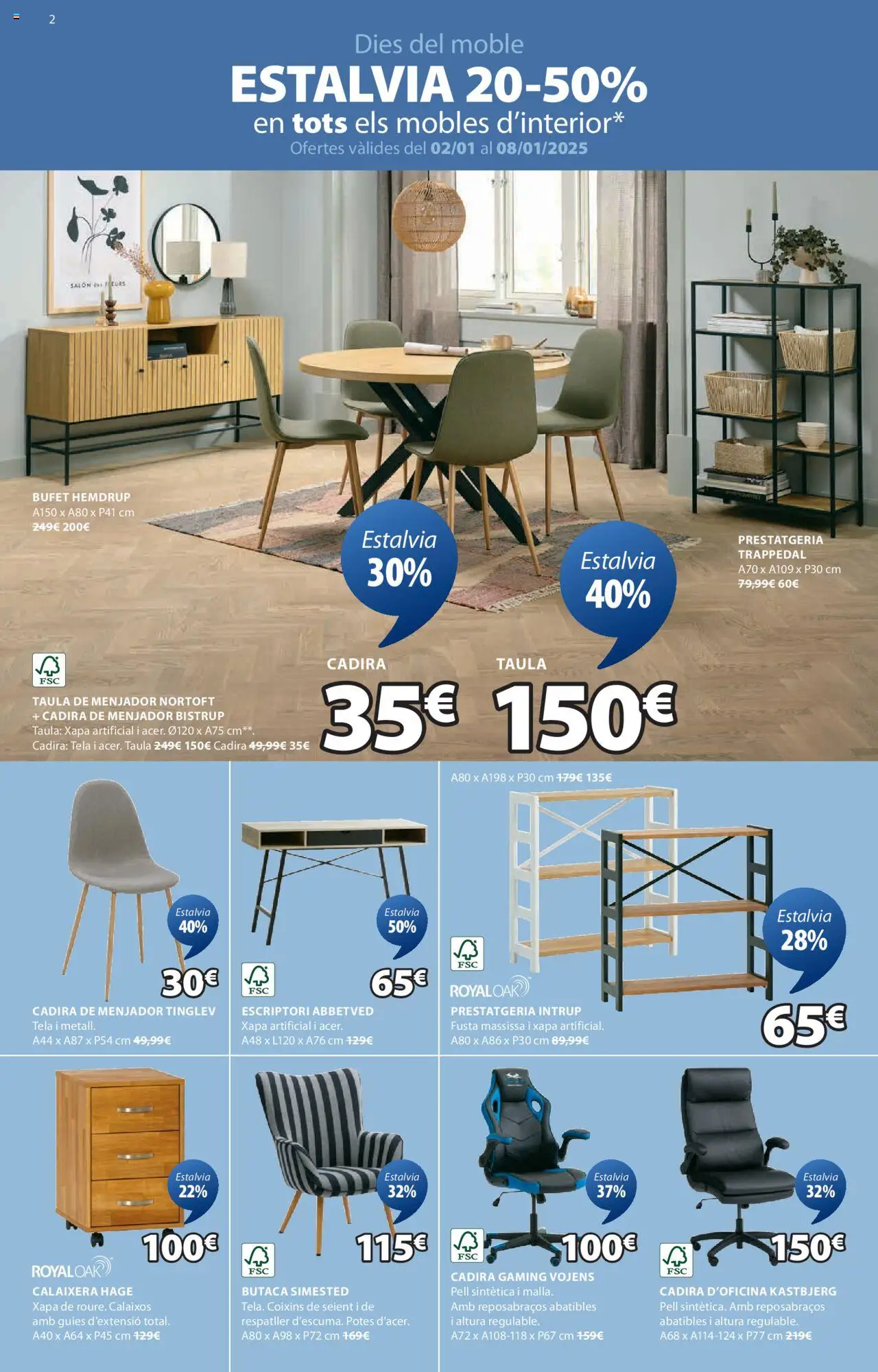 JYSK oferta desde 02/01/2025 Grans ofertes