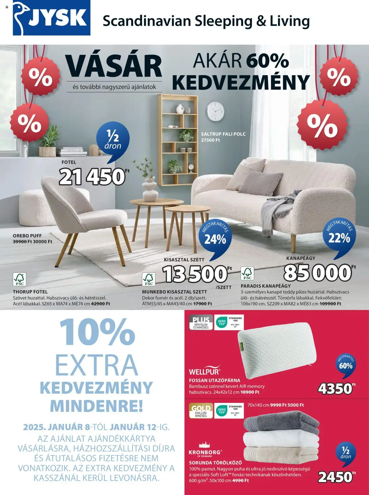 JYSK újság 2025.01.08. Akciós újság JYSK