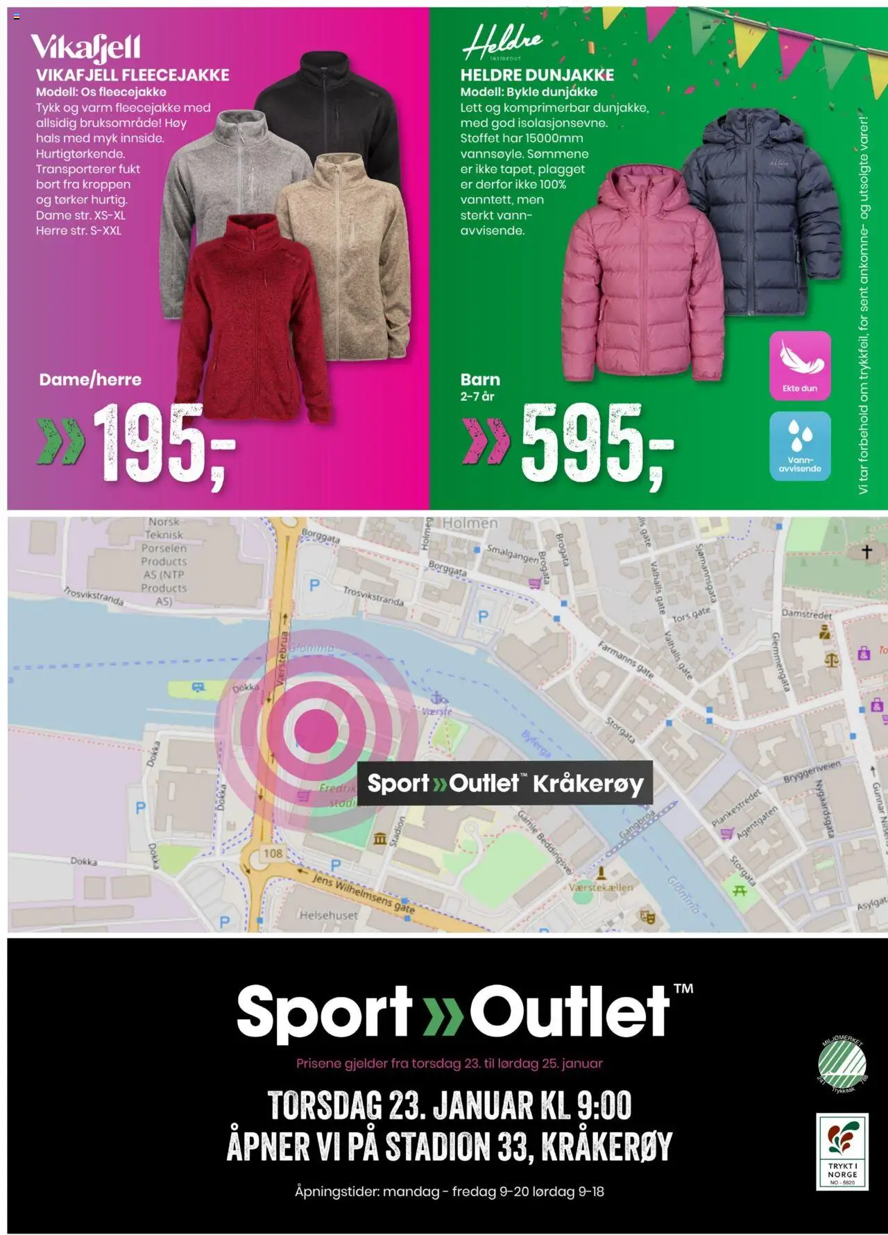 Sport Outlet kundeavis fra 23/01/2025 Nyåpning Kråkerøy