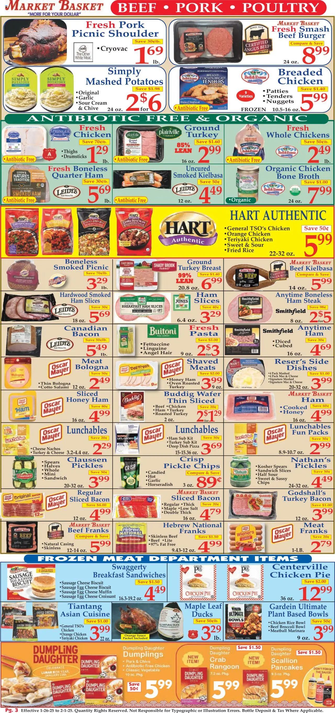 Market Basket offer from 01/26/2025 More For Your Dollar