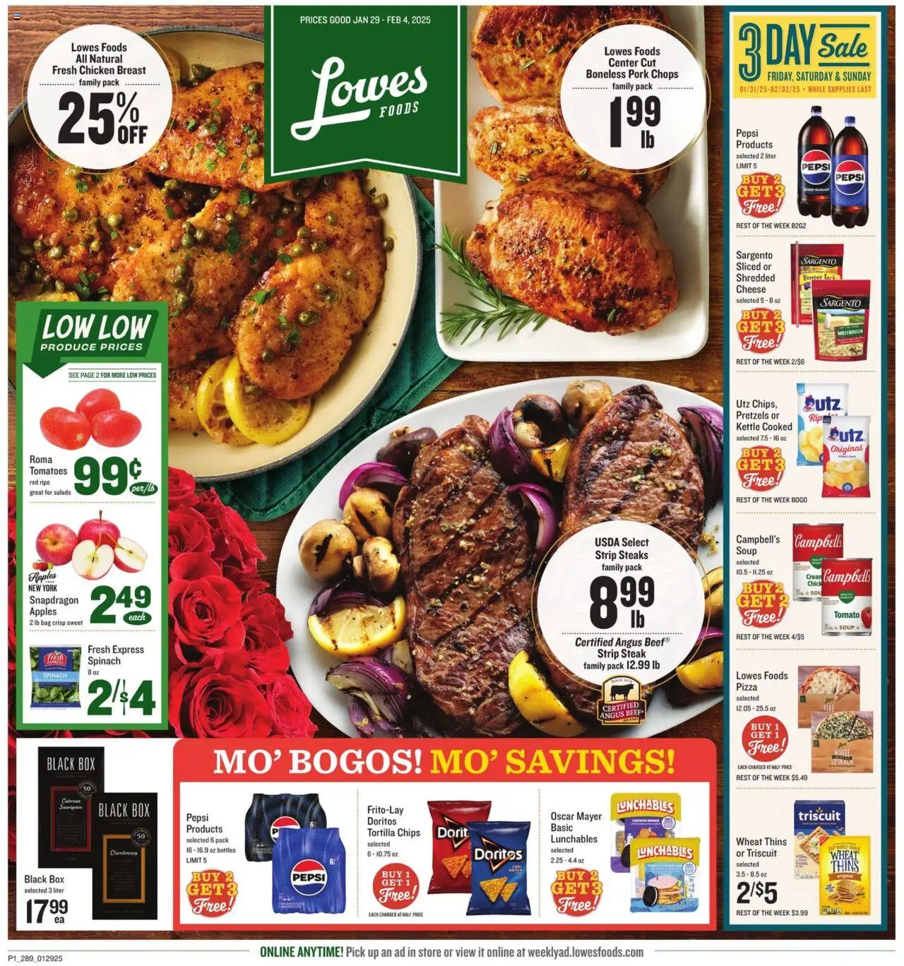 Lowes Foods offer from 01/29/2025 Weekly Ad - GA