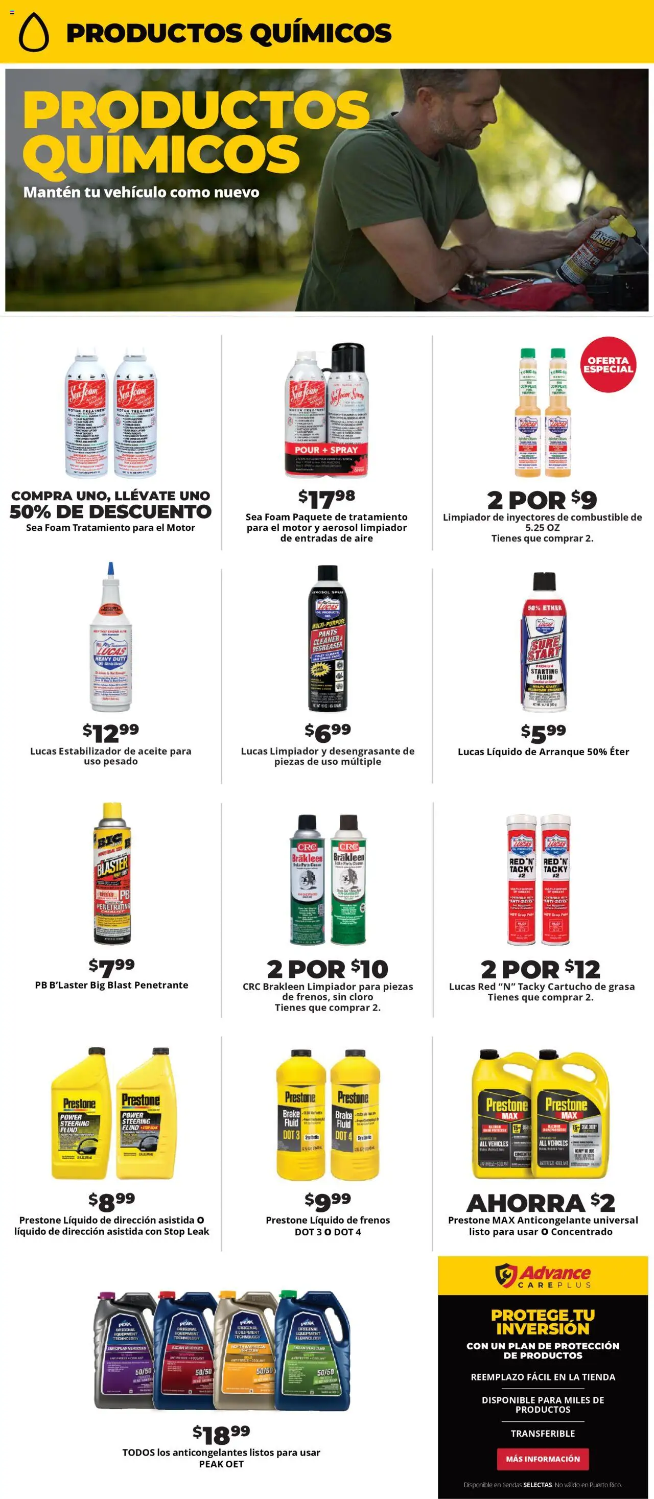 Advance Auto Parts offer from 01/02/2025 Weekly Ad - Spanish