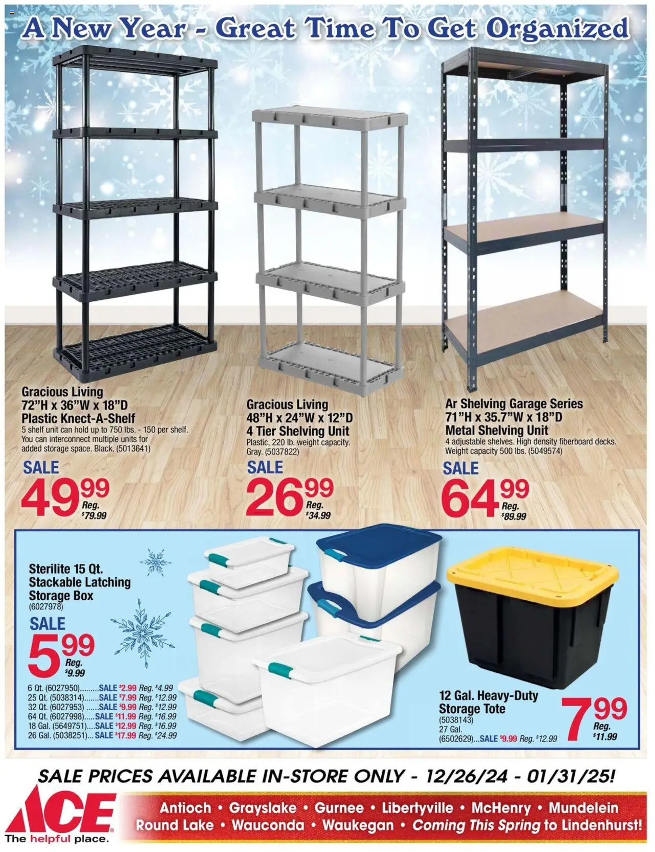 ACE Hardware offer from 12/26/2024 Winter Weather