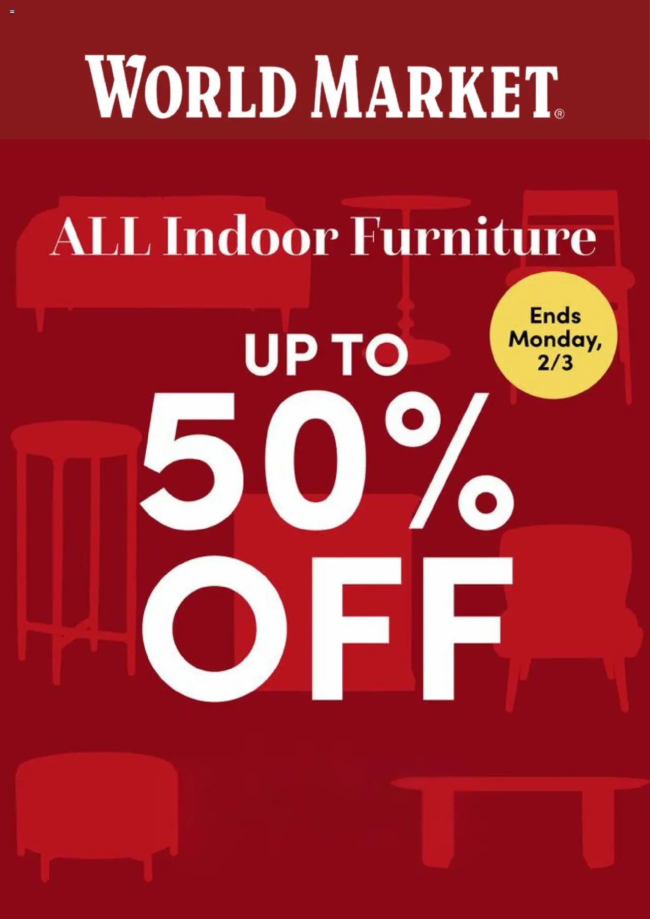 World Market offer from 01/20/2025 Weekly Ad (2025-01-20 - 2025-02-03) | 1