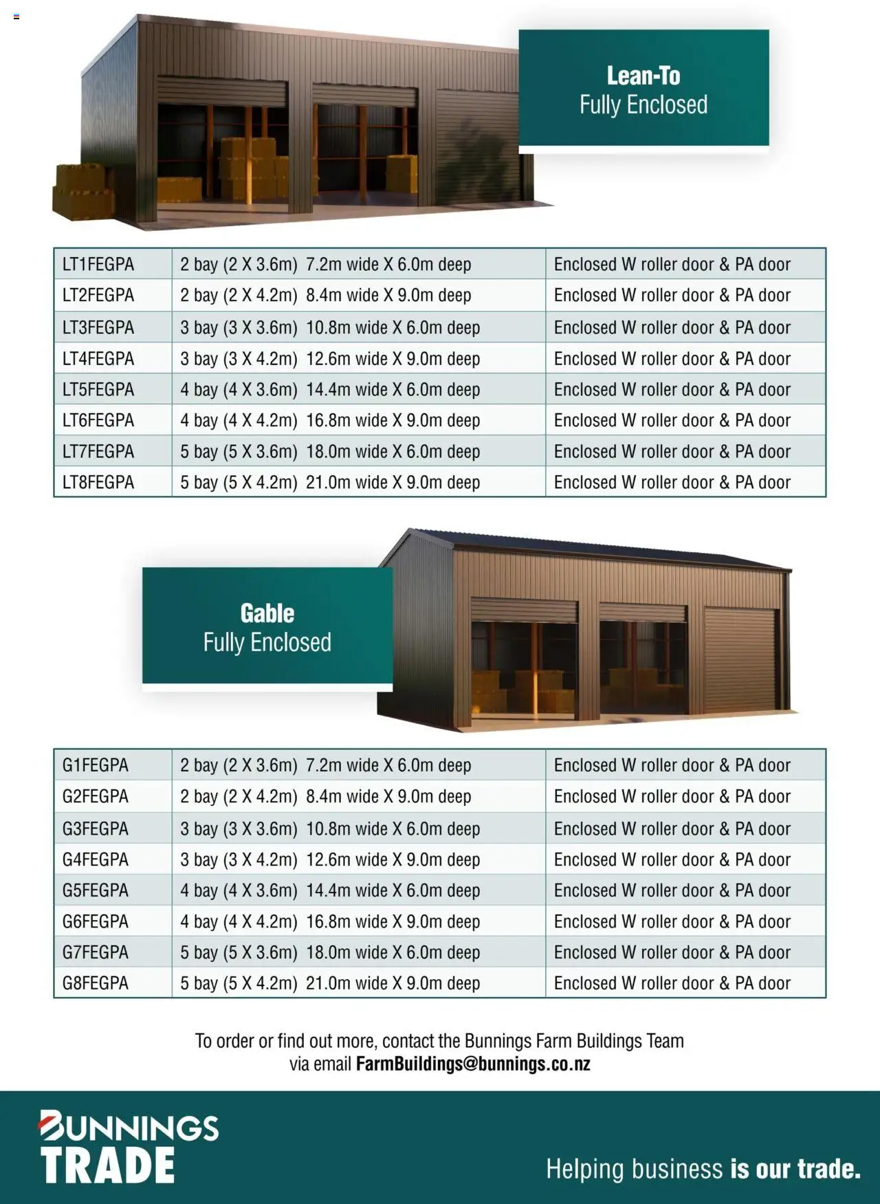 Bunnings Warehouse Buildings to fit your farm
