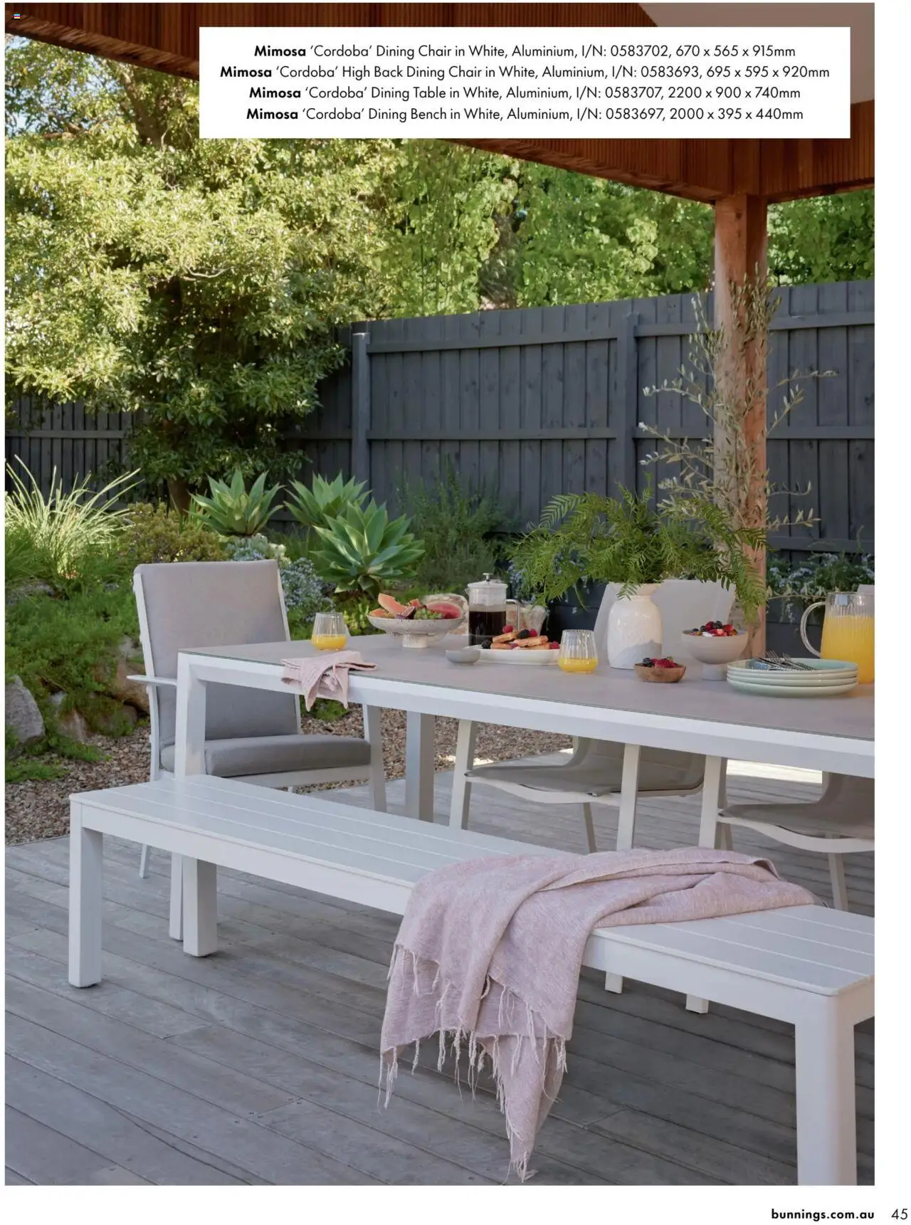 Bunnings Warehouse Outdoor Living Range Book 2024 /25