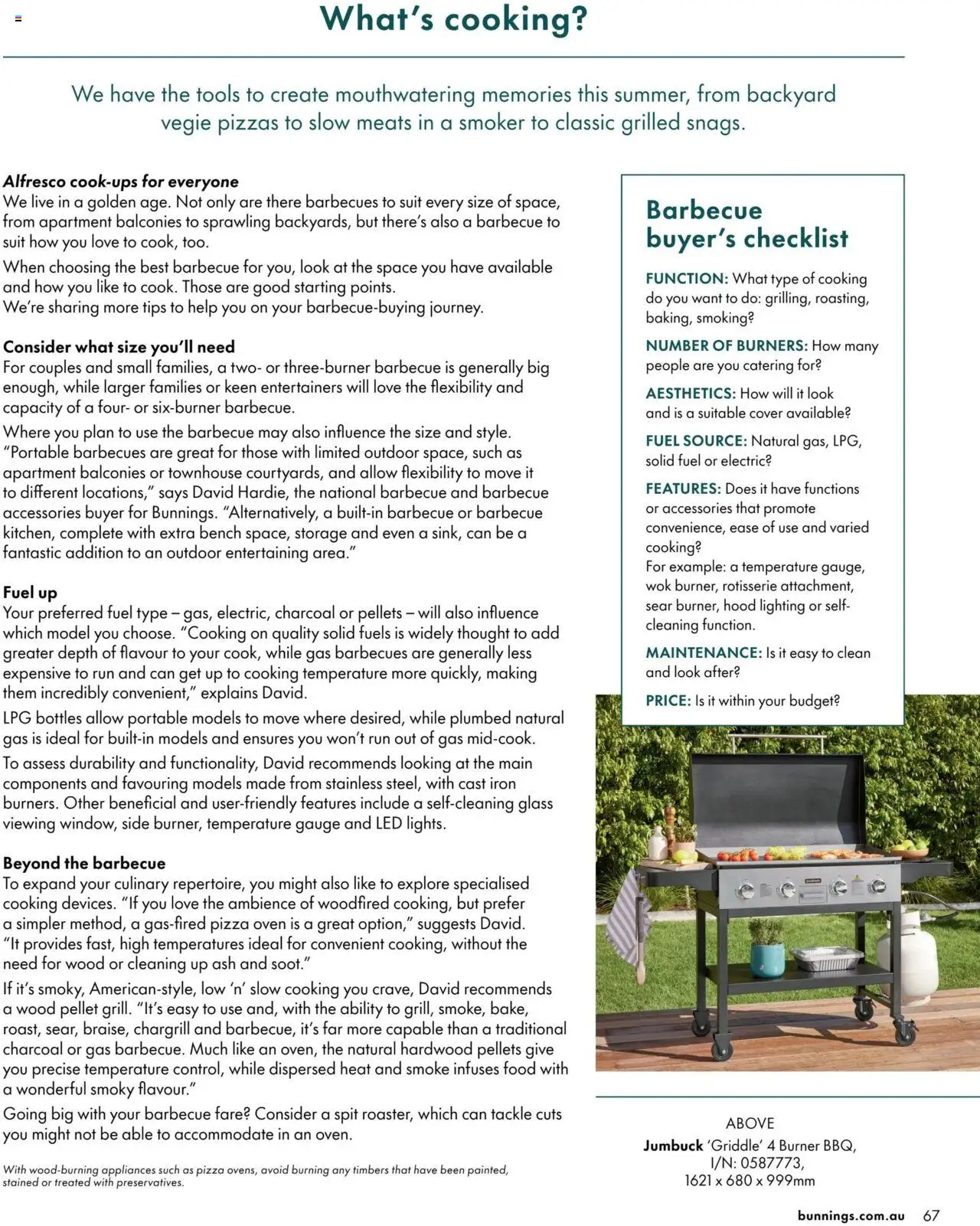 Bunnings Warehouse Outdoor Living Range Book 2024 /25