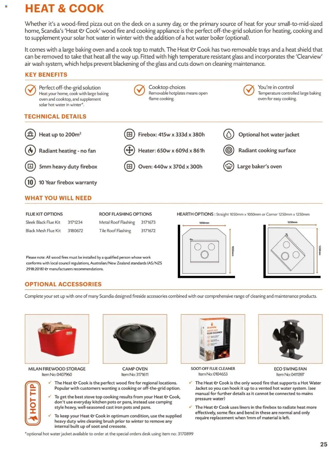 Bunnings Warehouse Scandia Range & Accessories Brochure 2025
