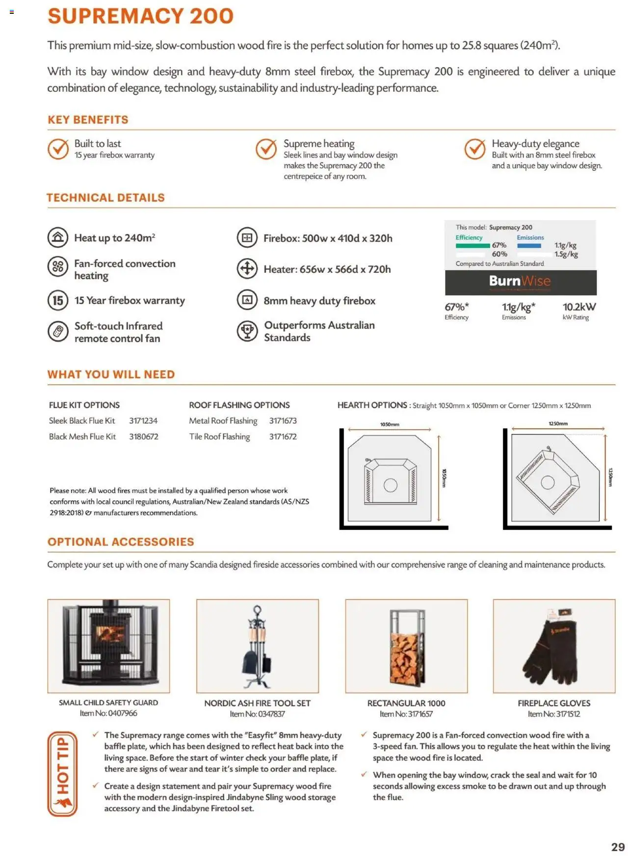 Bunnings Warehouse Scandia Range & Accessories Brochure 2025