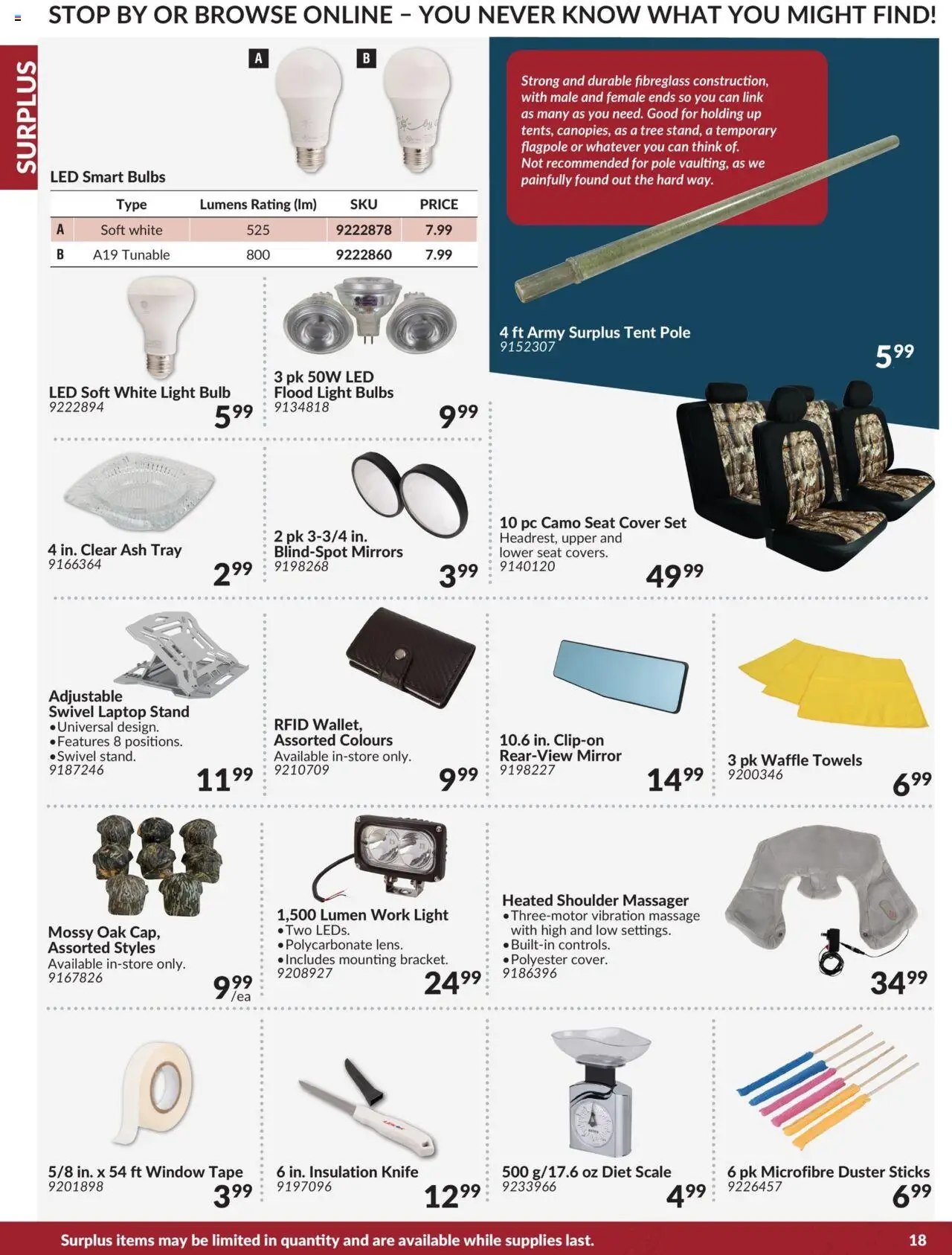 Princess Auto - Catalogue - Surplus