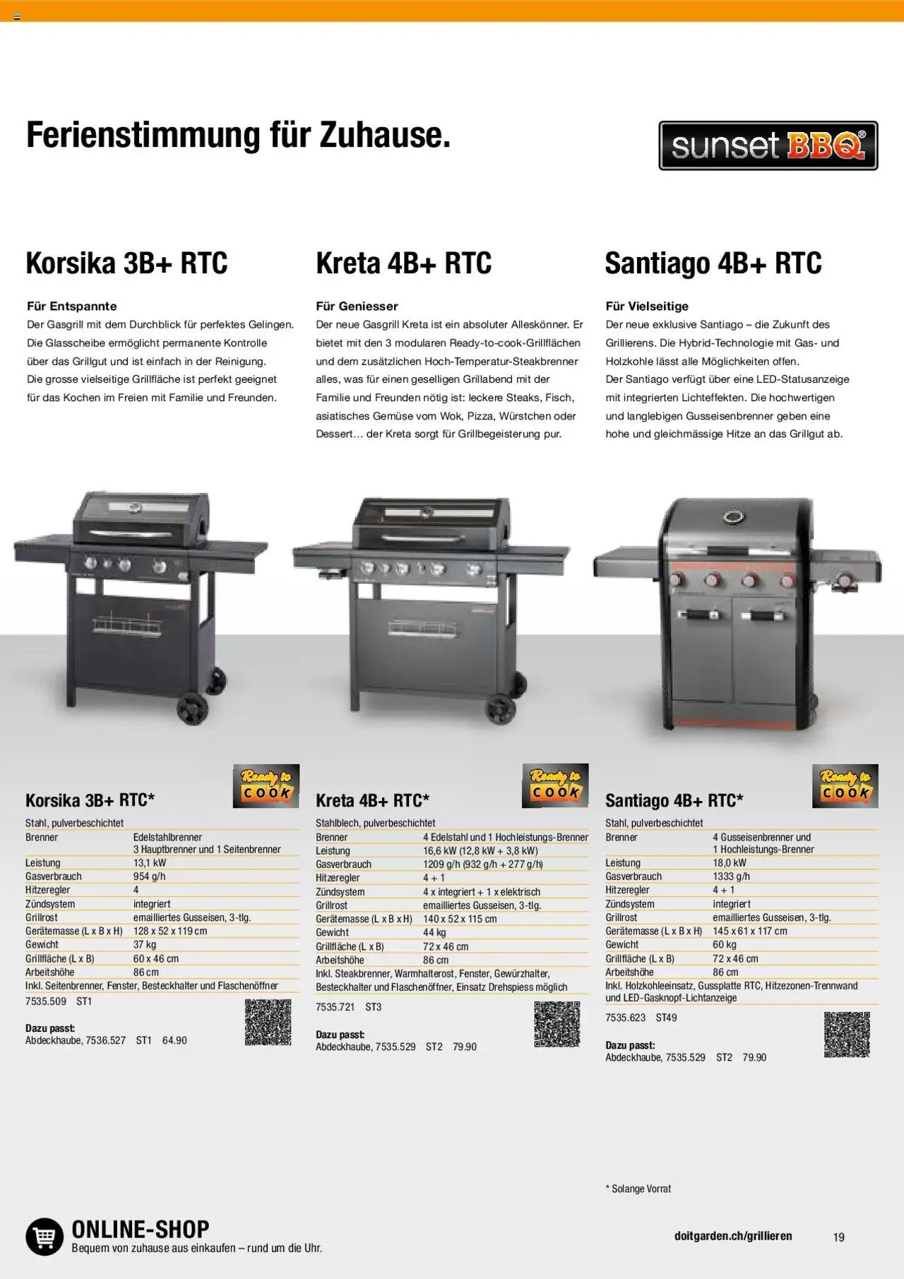 DO IT+GARDEN MIGROS Aktionen Grill