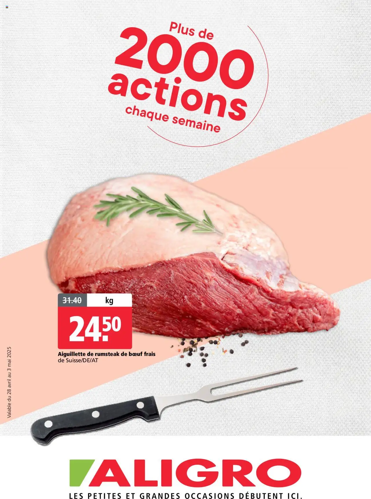 Aligro Aktionen Dokumente Gourmetkunden - Chavannes, Matran, Genf, Sitten (28.04.2025 - 03.05.2025) | 1