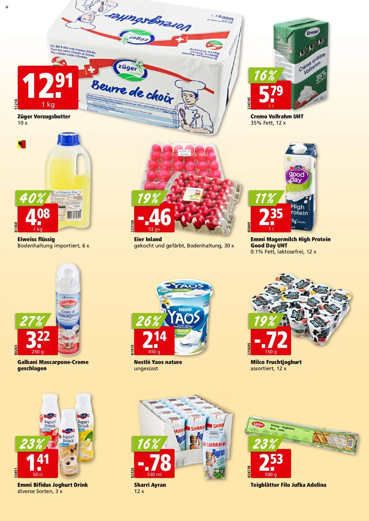 Aligro Aktionen - Chavannes, Matran, Genf, Sitten (19.05.2025 - 24.05.2025)