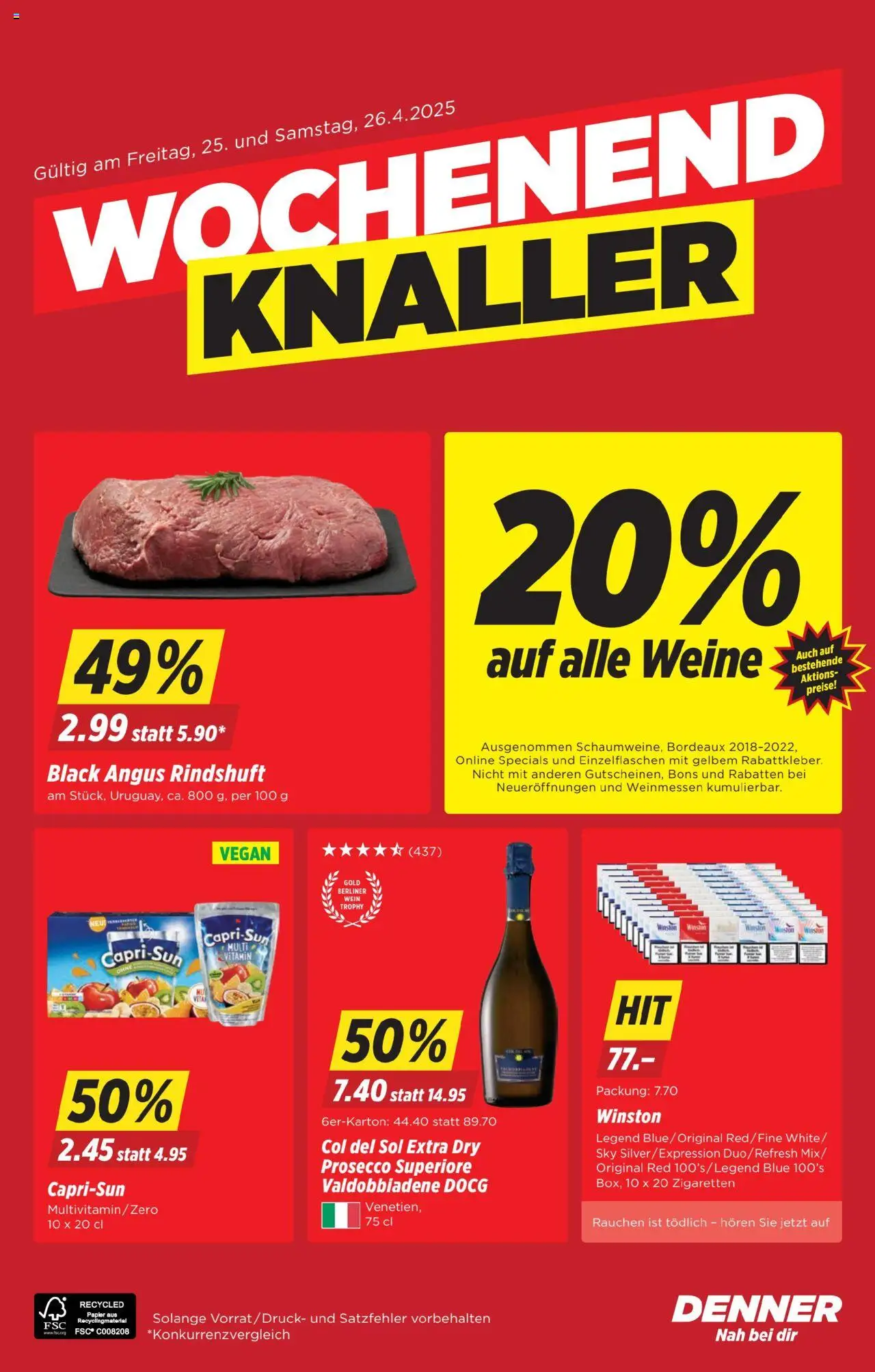 Denner Aktionen
