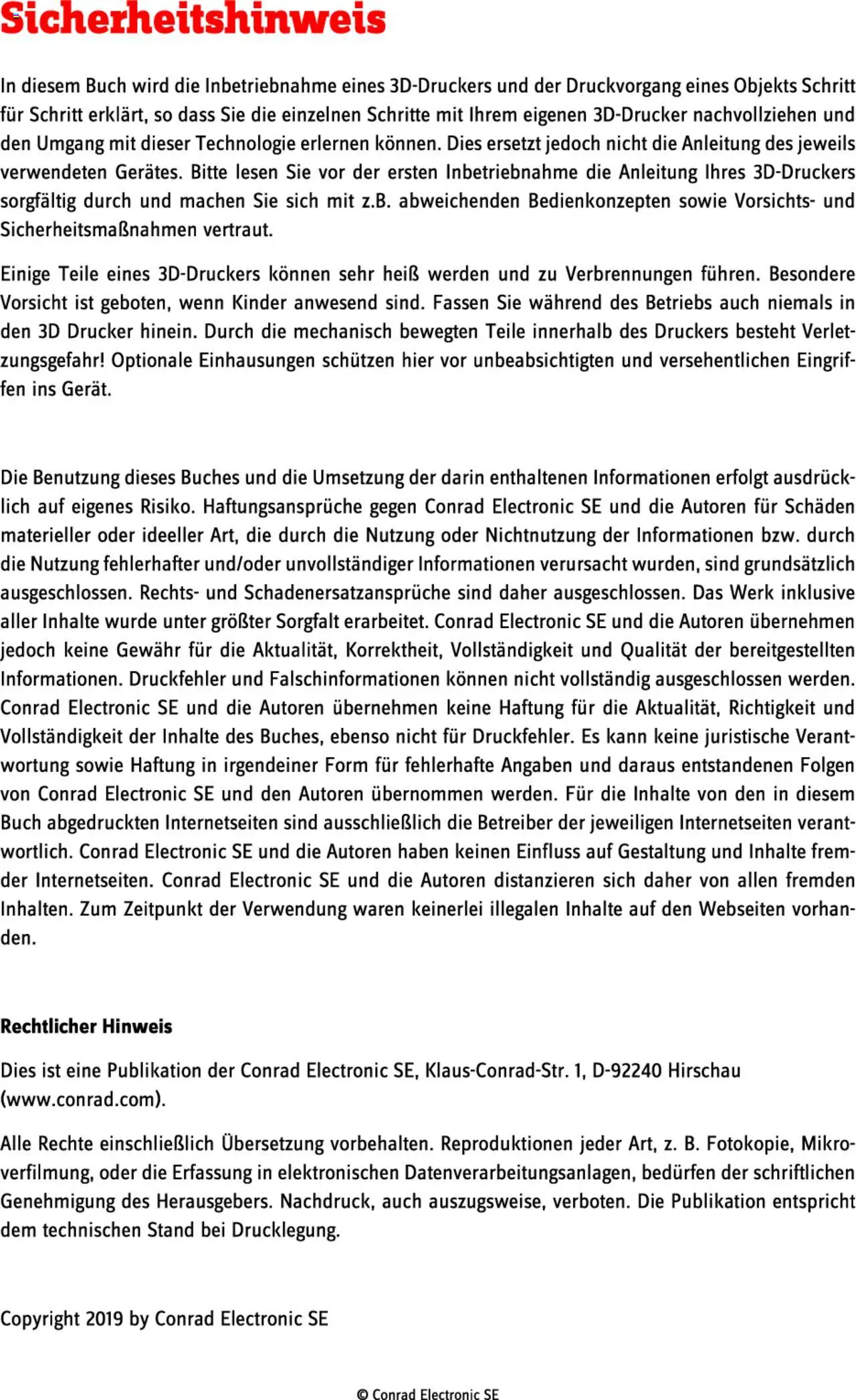 Conrad Aktionen 3D-Druck - Handbuch (von Mittwoch 14.05.2025)