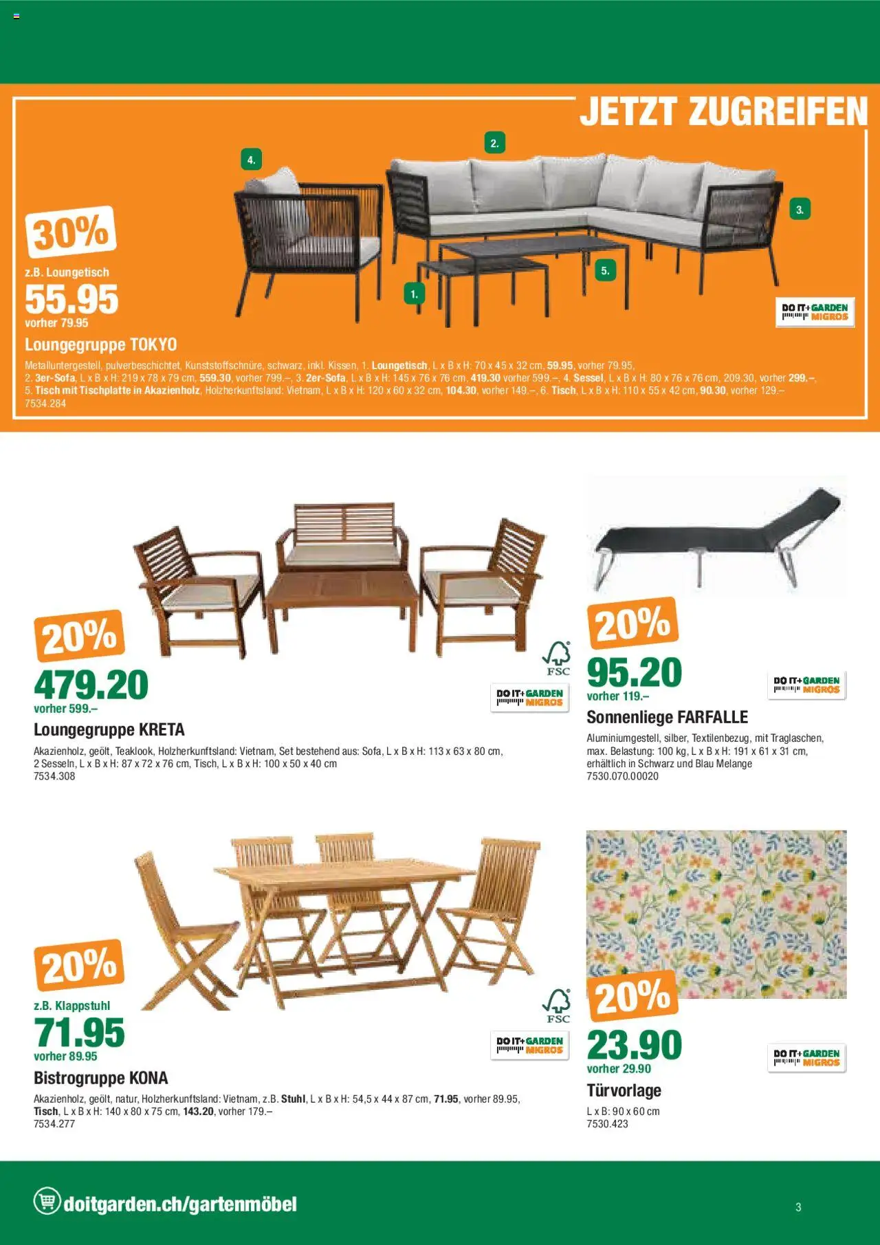 DO IT+GARDEN MIGROS Aktionen