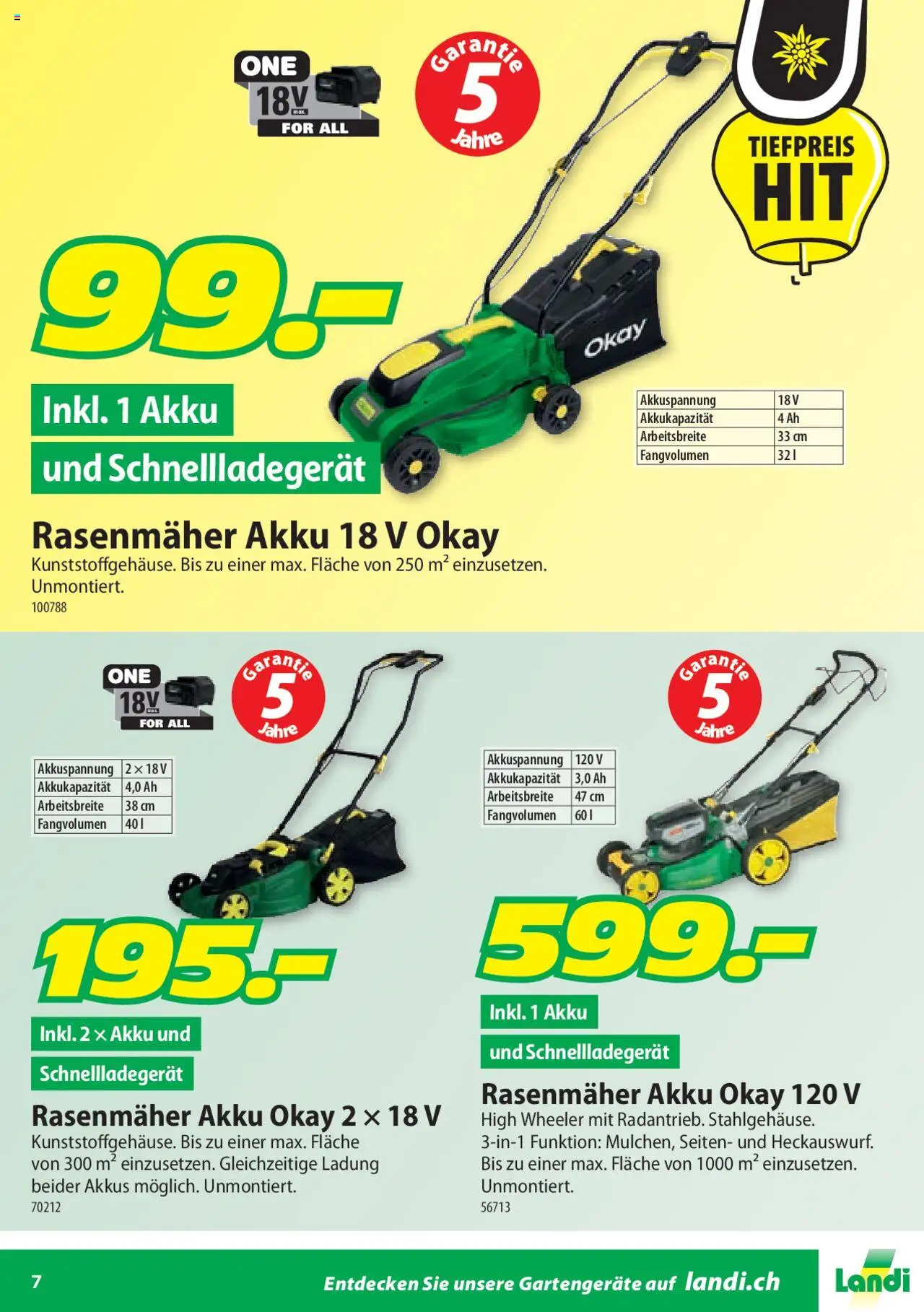 Landi Aktionen Gartengeräte