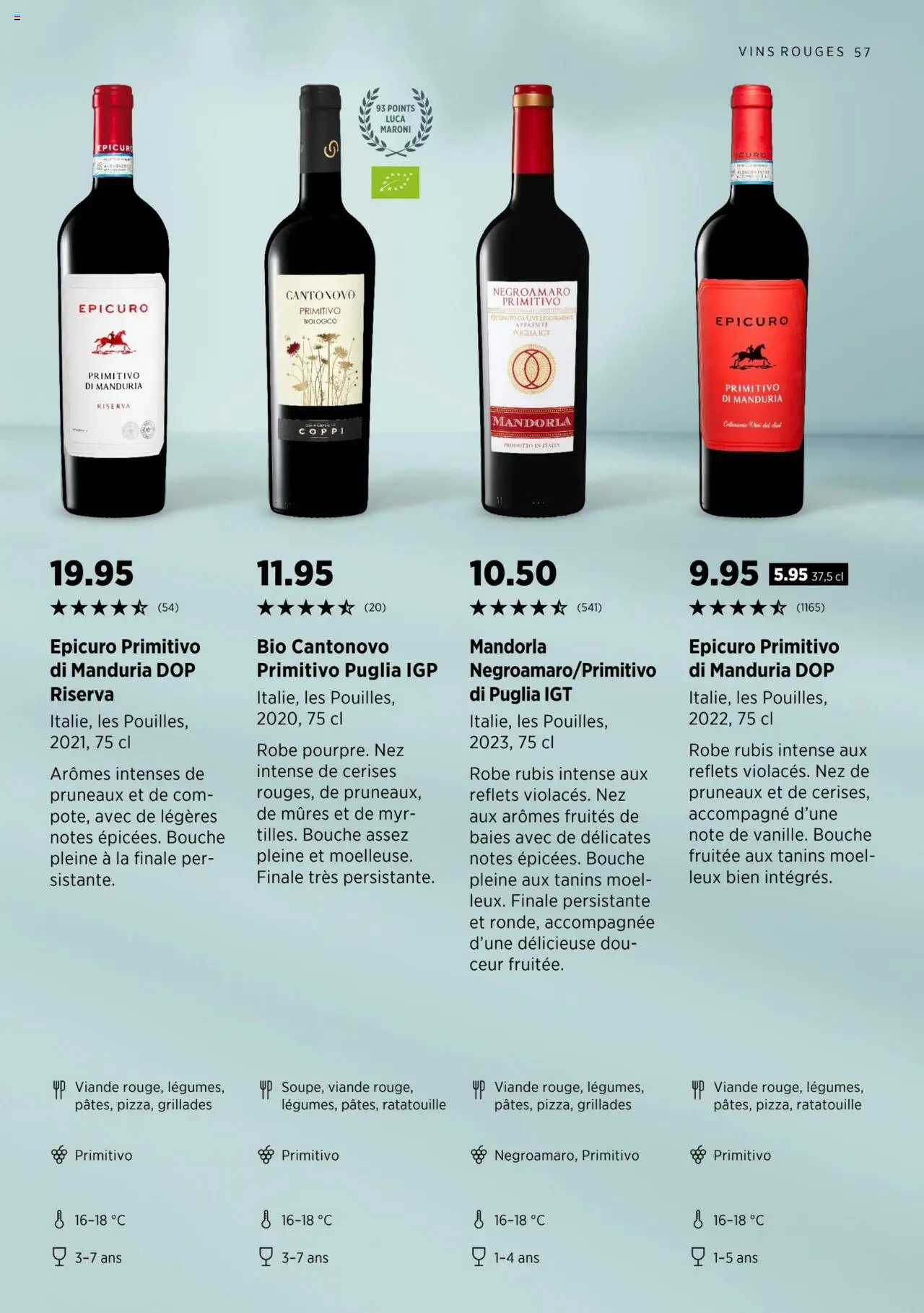 Denner Aktionen Guide des vins 2024/2025