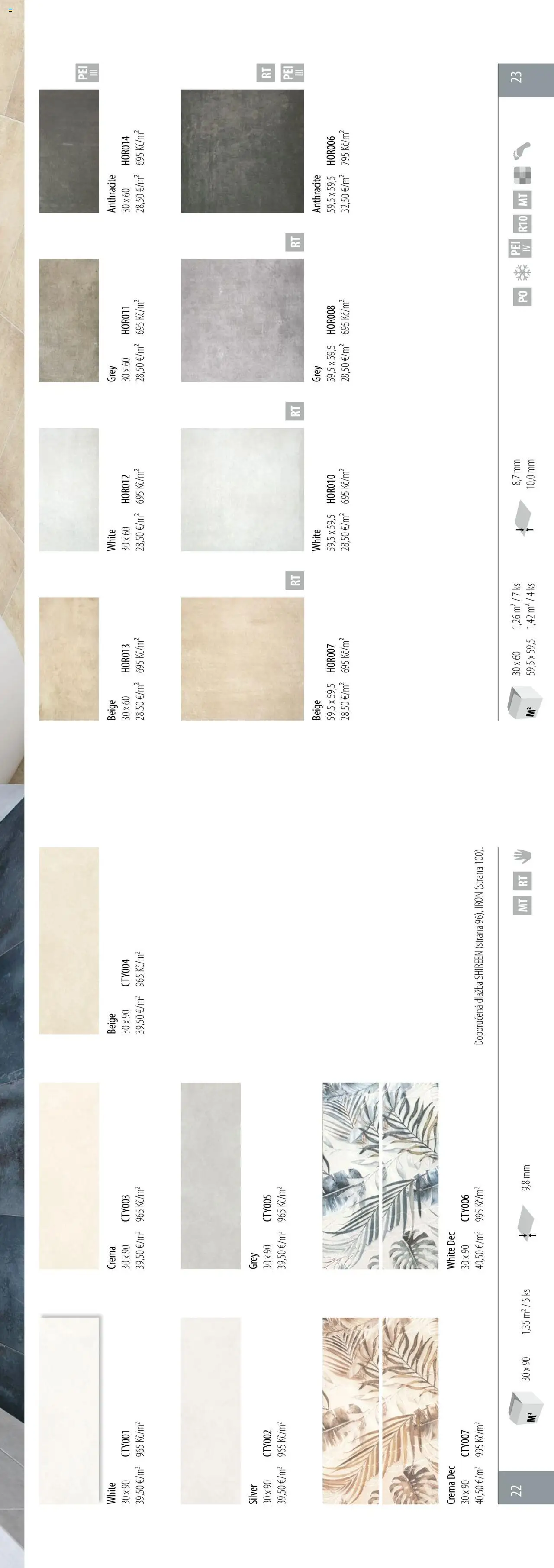 Sapho koupelny katalog - Obklady a dlažby