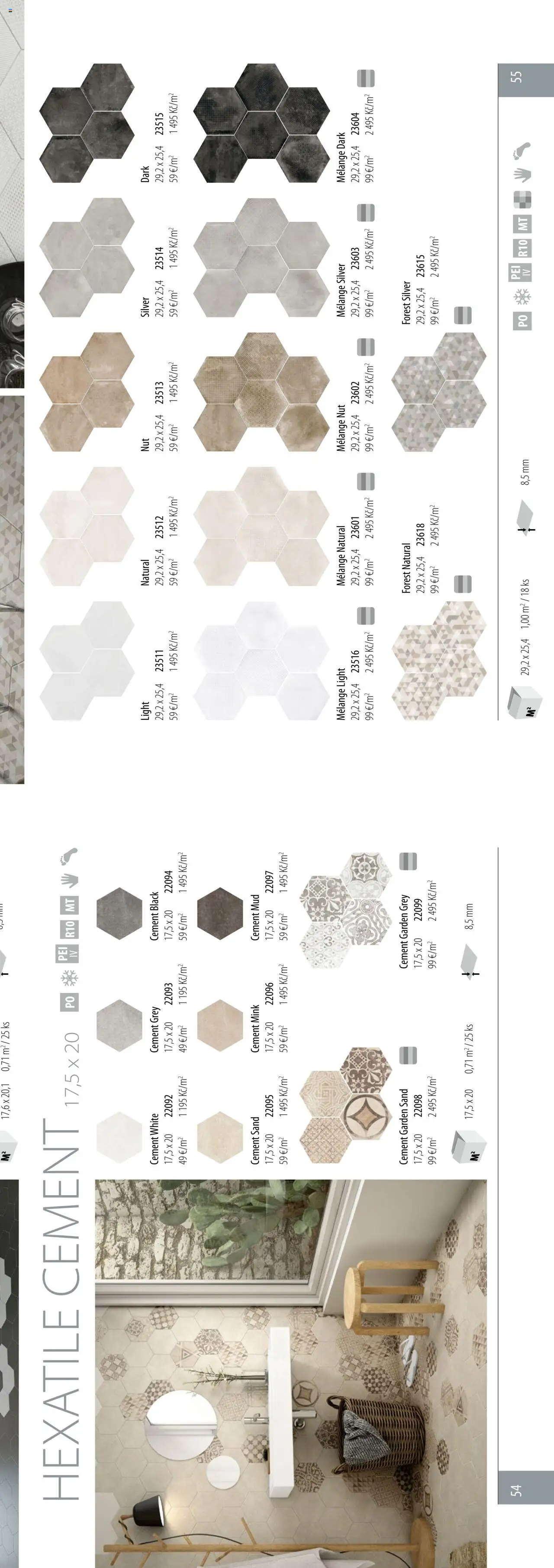 Sapho koupelny katalog - Obklady a dlažby