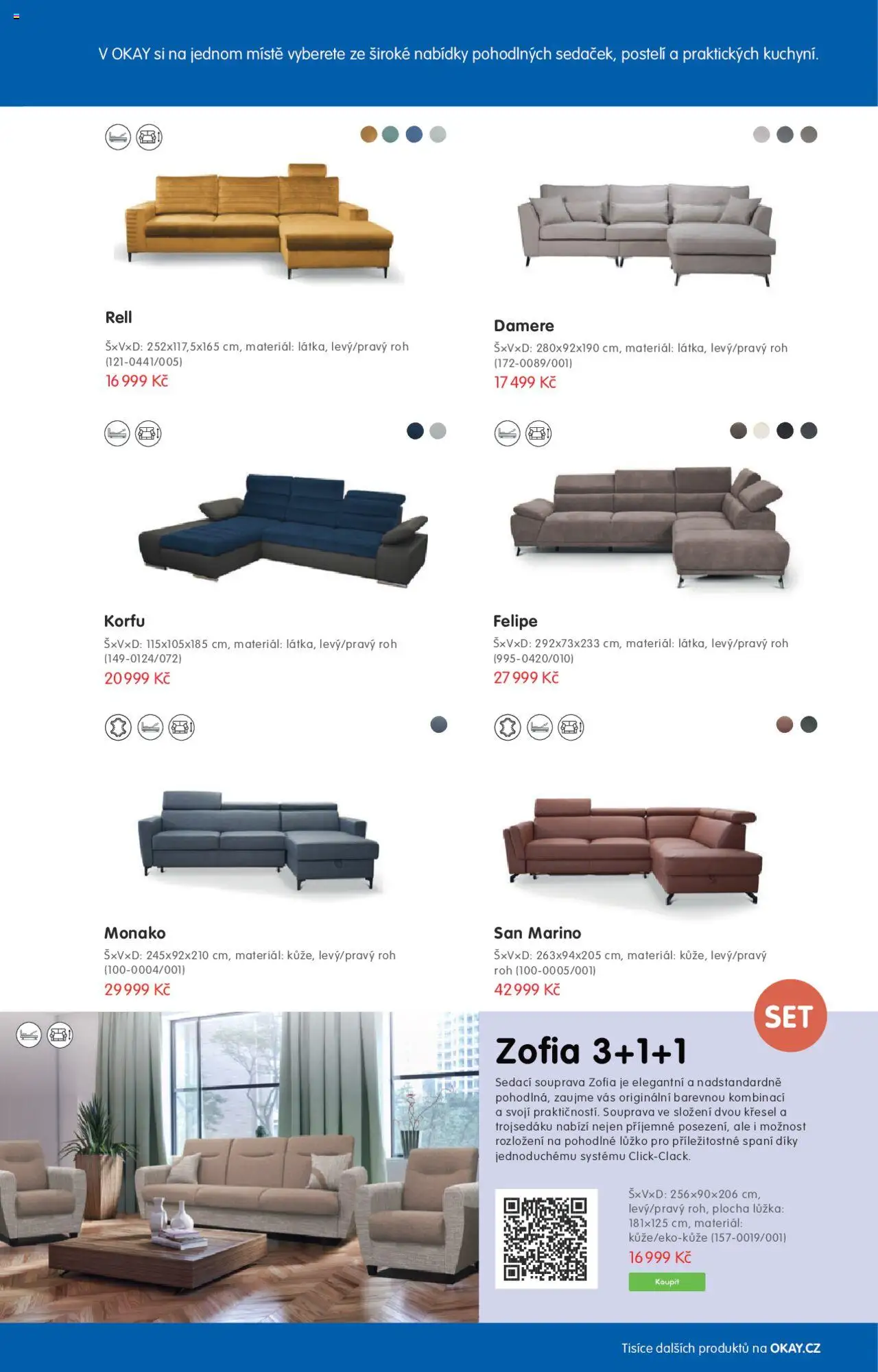 OKAY katalog - Sedačky