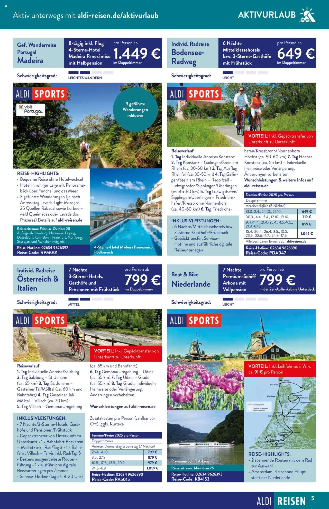 Aldi Reisen Reisemagazin