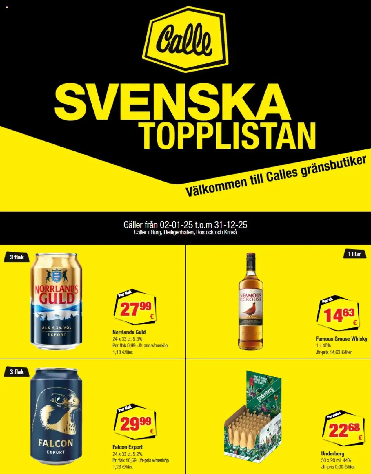 Calle - Svenska Topplistan (02/01/2025 - 31/12/2025)