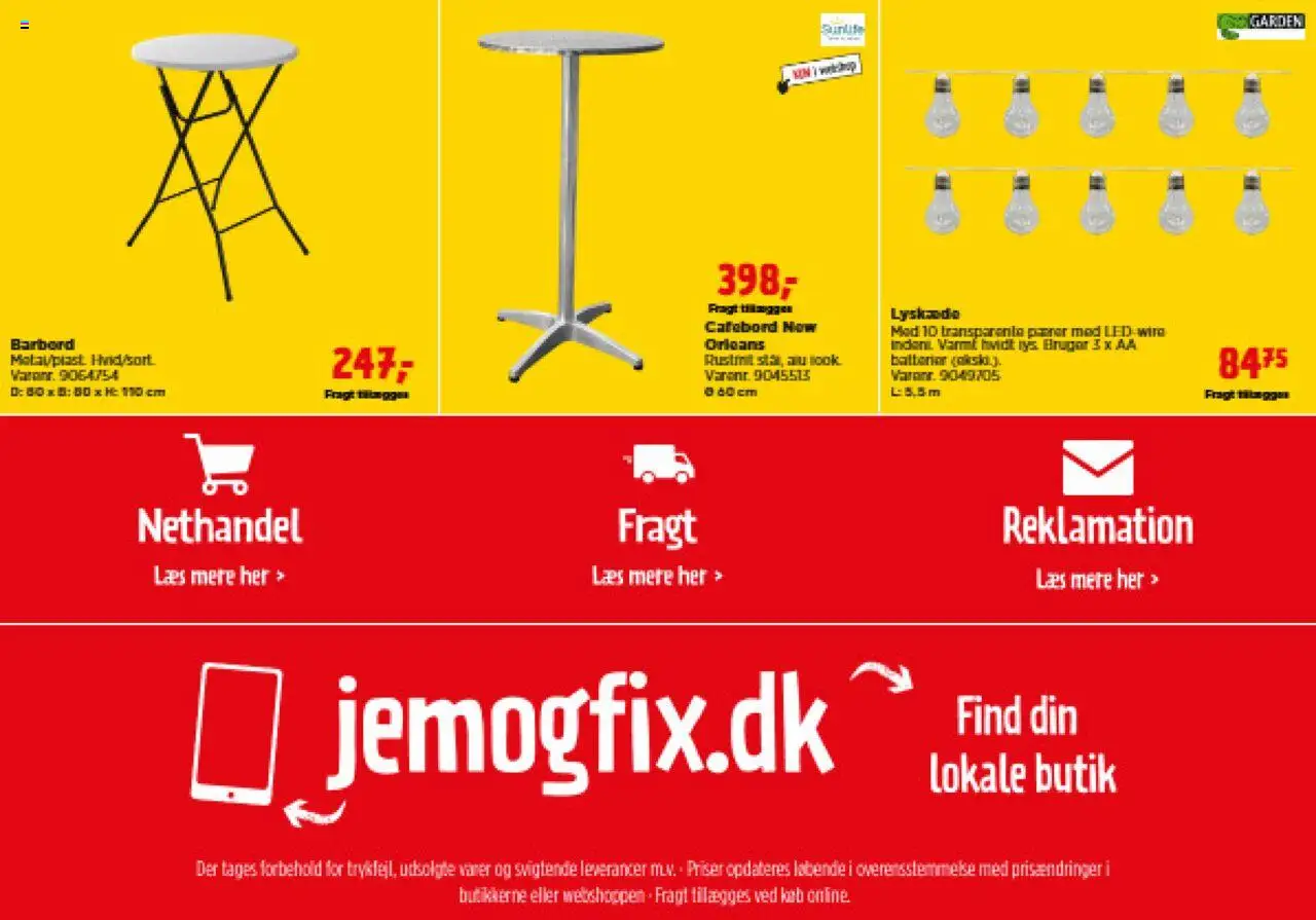 Jem & fix - Havemøbelkatalog (13/03/2025 - 31/08/2025)