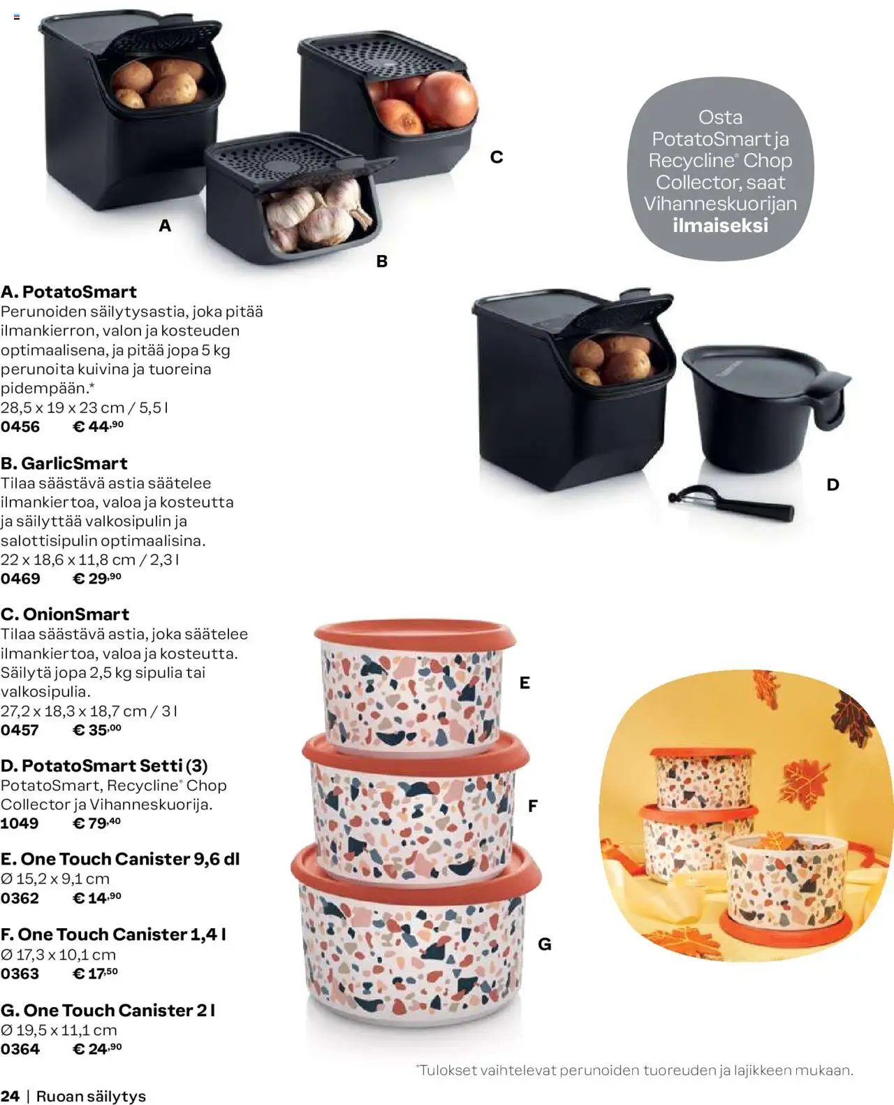 Tupperware tarjoukset - Syksy/Talvi 2024/25