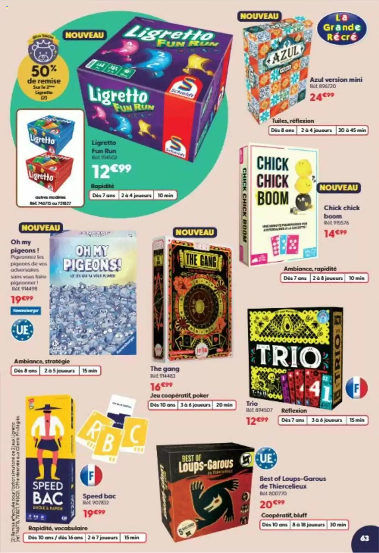La Grande Récré catalogue
