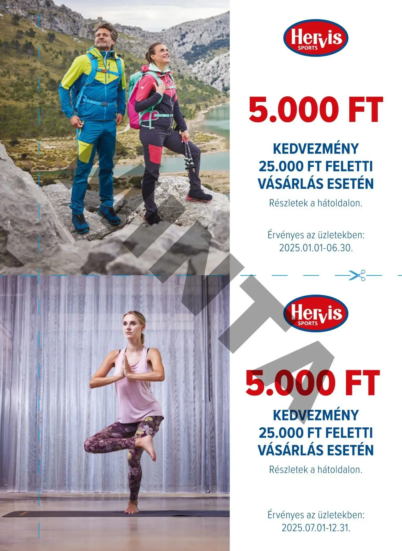 Hervis Sports -Kuponfüzet (2025.01.01. - 2025.12.31.)