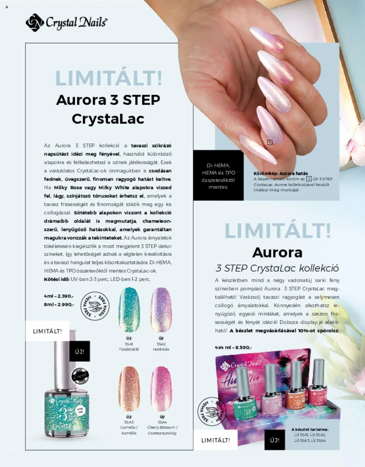 Crystal Nails Tavasz/Nyár (szombattól 2025.03.01.)
