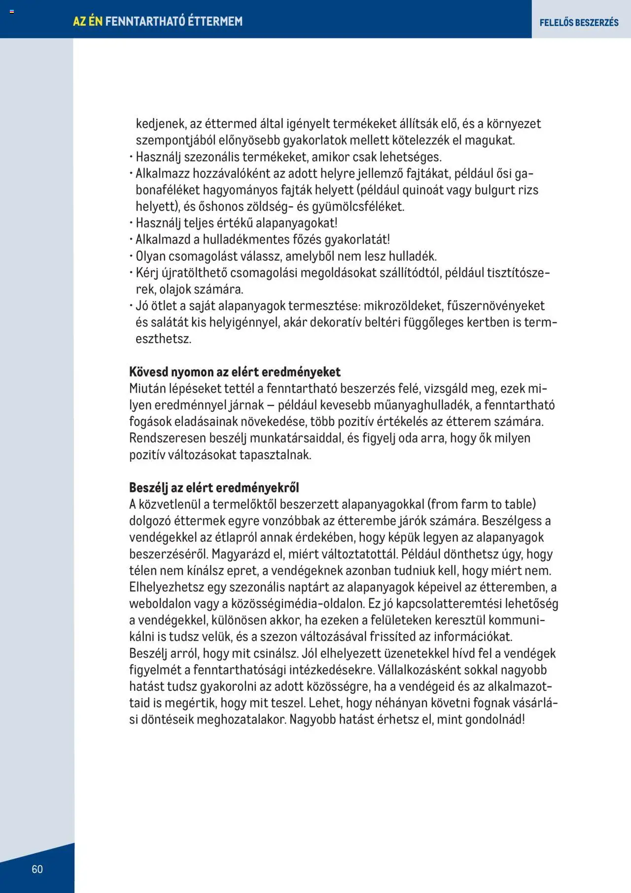 Metro - Fenntartható Gasztronómia booklet (szerdától 2023.06.07.)