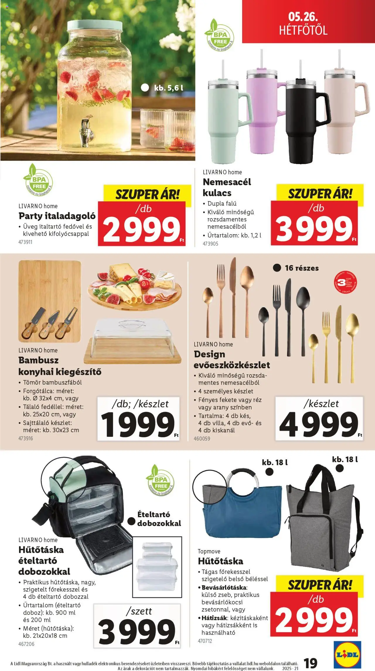 Lidl - Nonfood kínálatunk (2025.05.22. - 2025.05.28.)